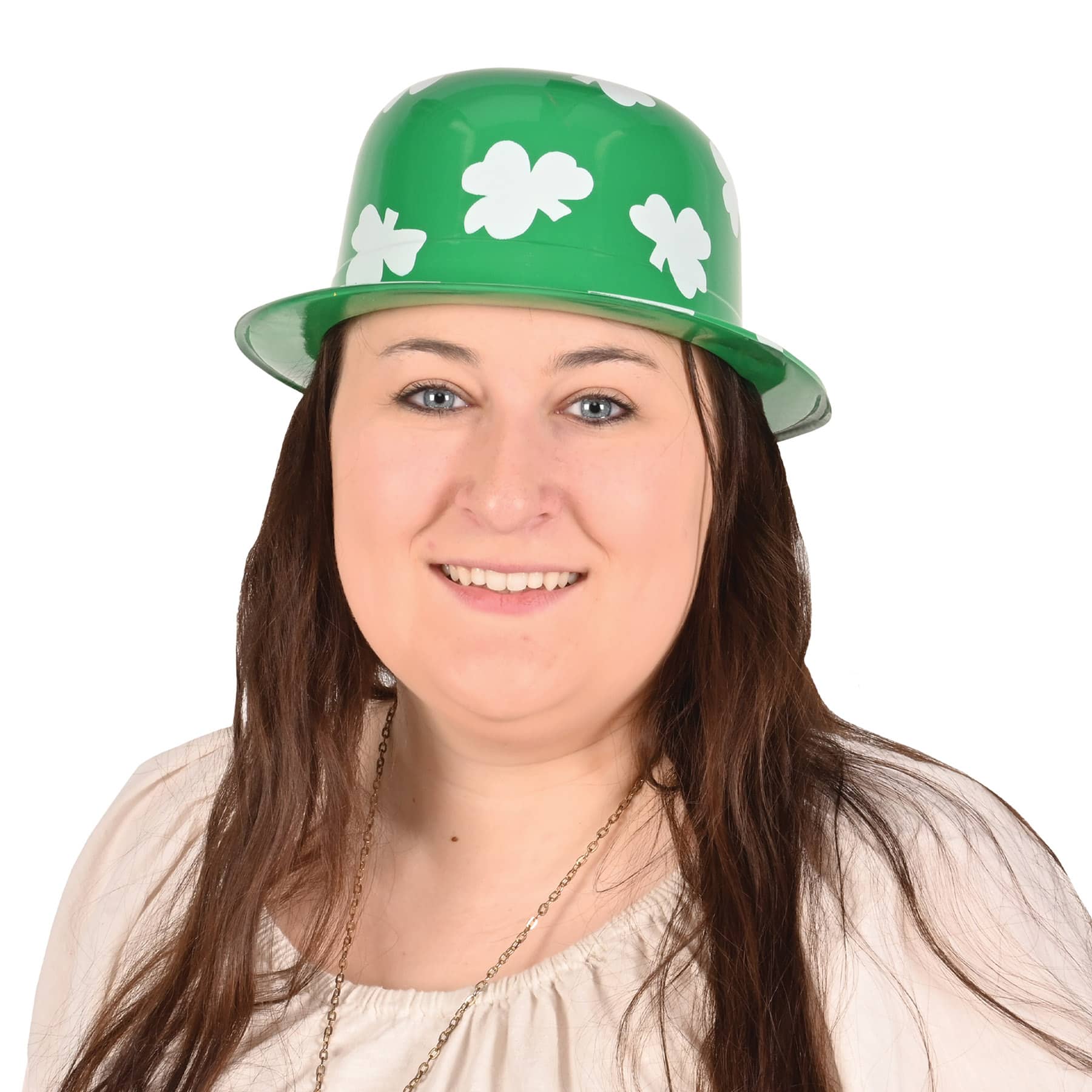 Beistle Green St Patrick's Plastic Derby Hats, 6ct.