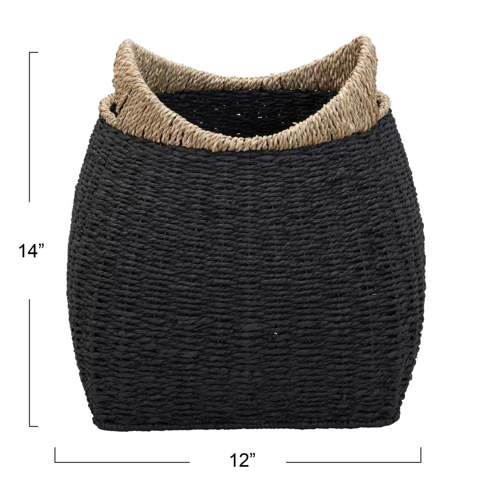 Household Essentials Black Basket with Handles