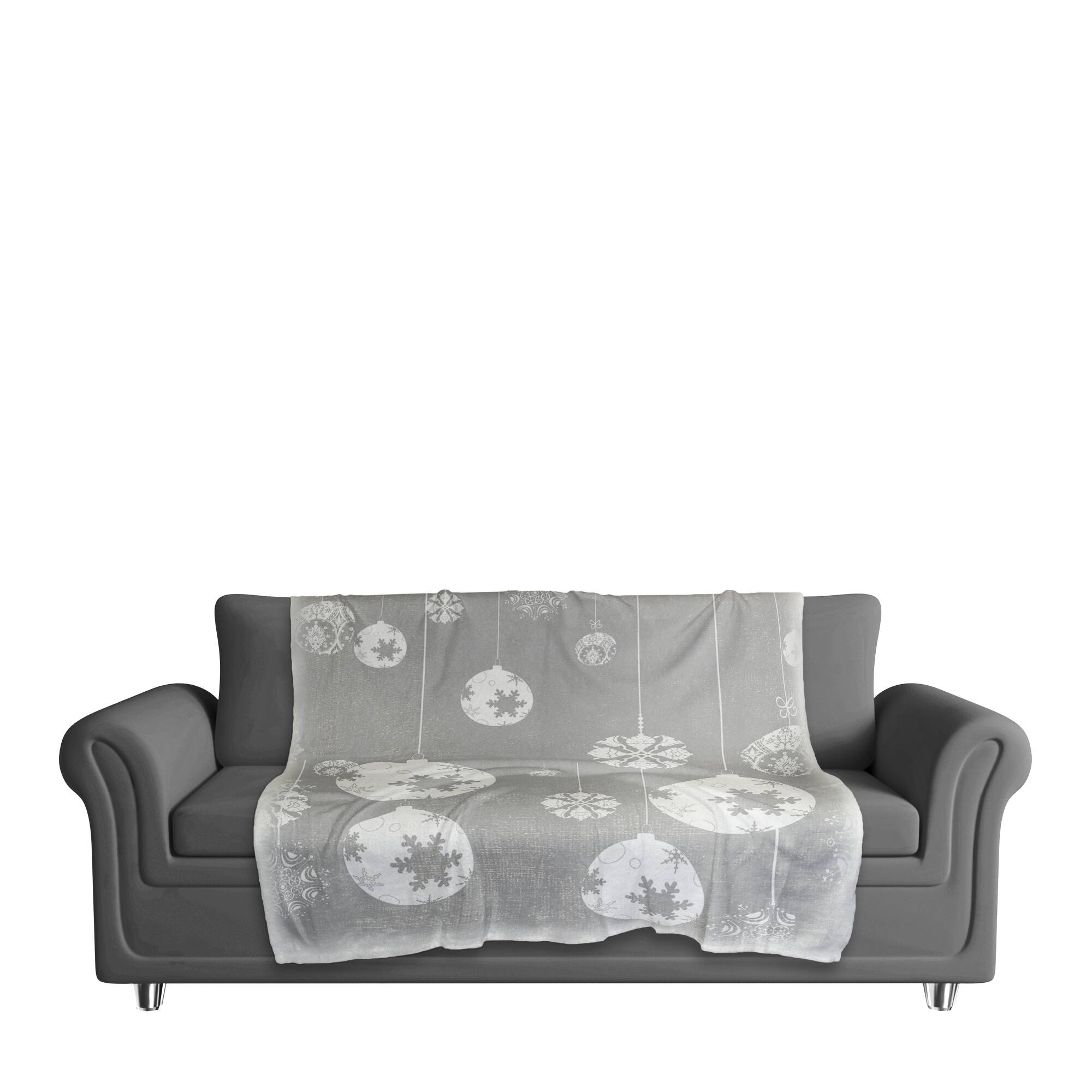 Neutral Ornament 50x60 Sherpa Fleece Blanket