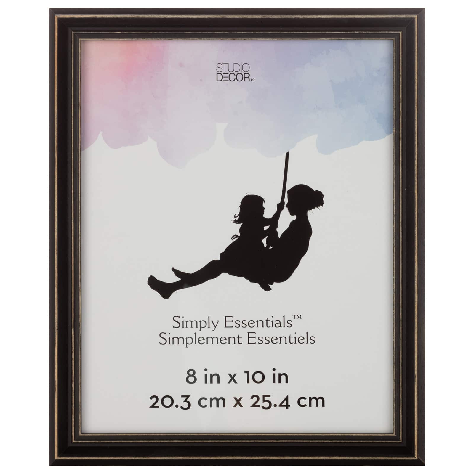 Simply Essentials™ Distressed Black Wood Frame by Studio Décor