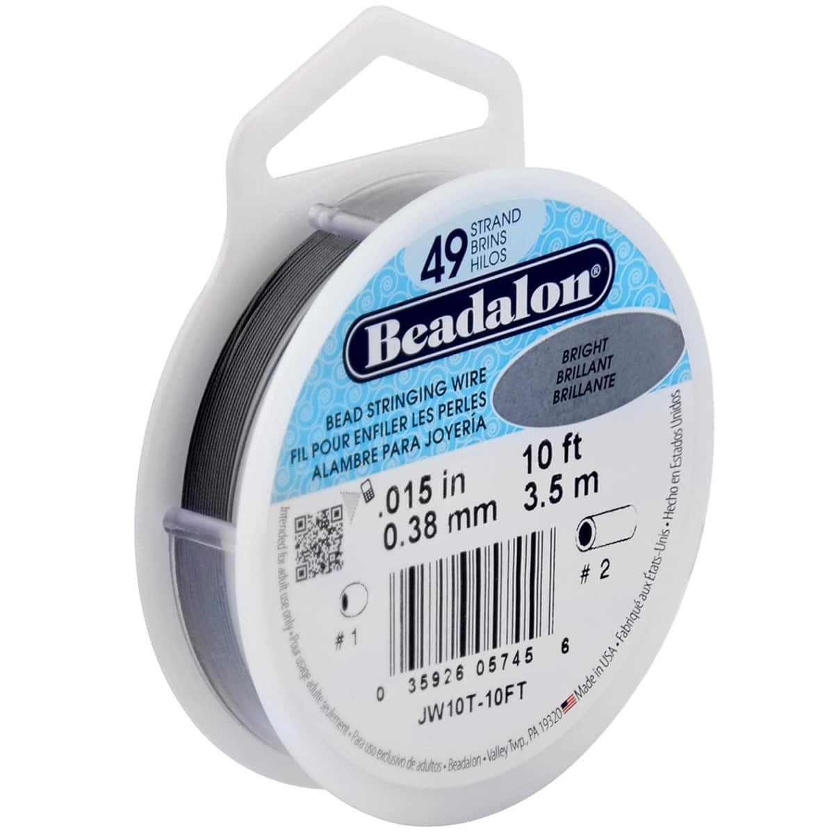 12 Pack: Beadalon® 49 Strand Bright Bead Stringing Wire