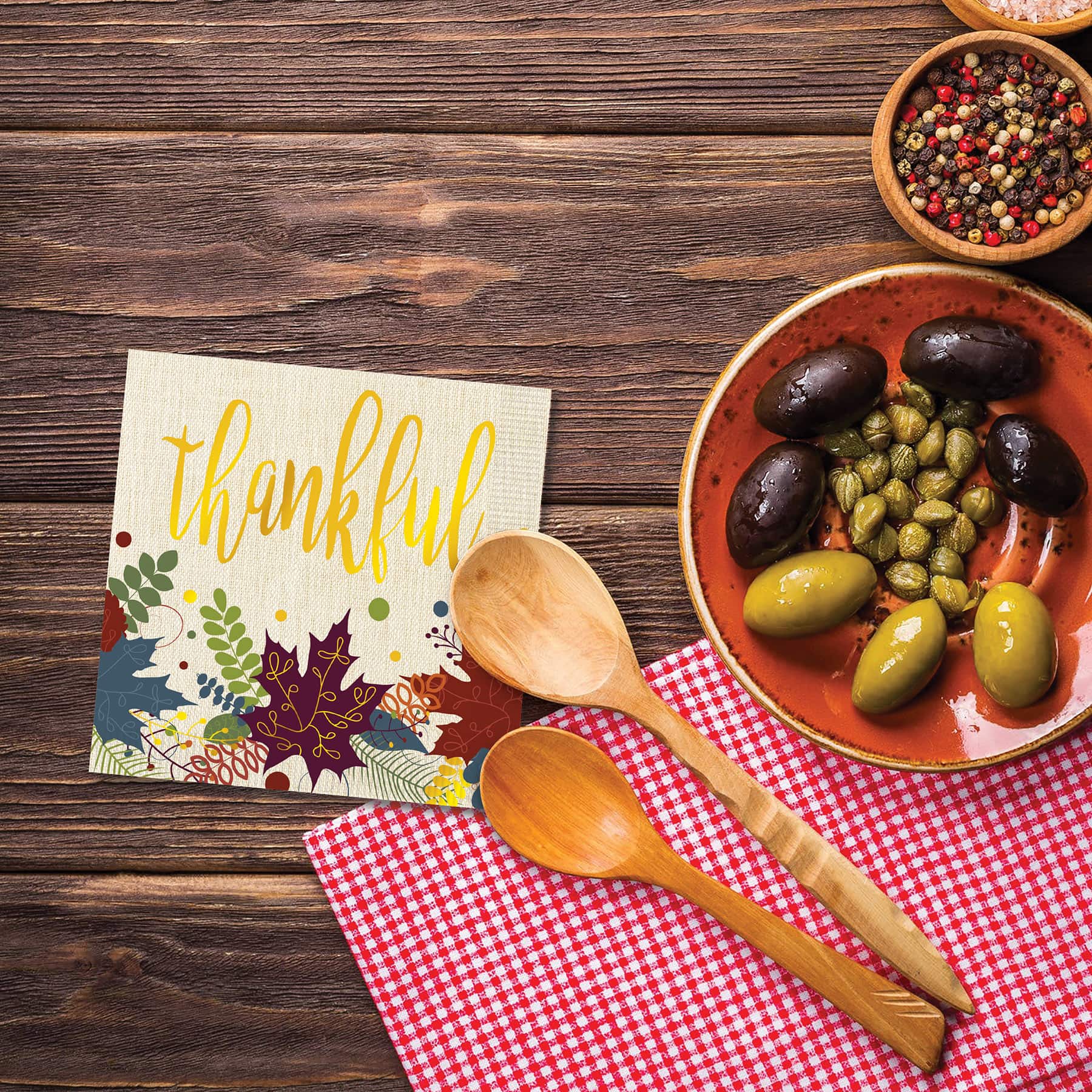 Beistle 5" x 5" Friendsgiving Beverage Napkins, 32ct.