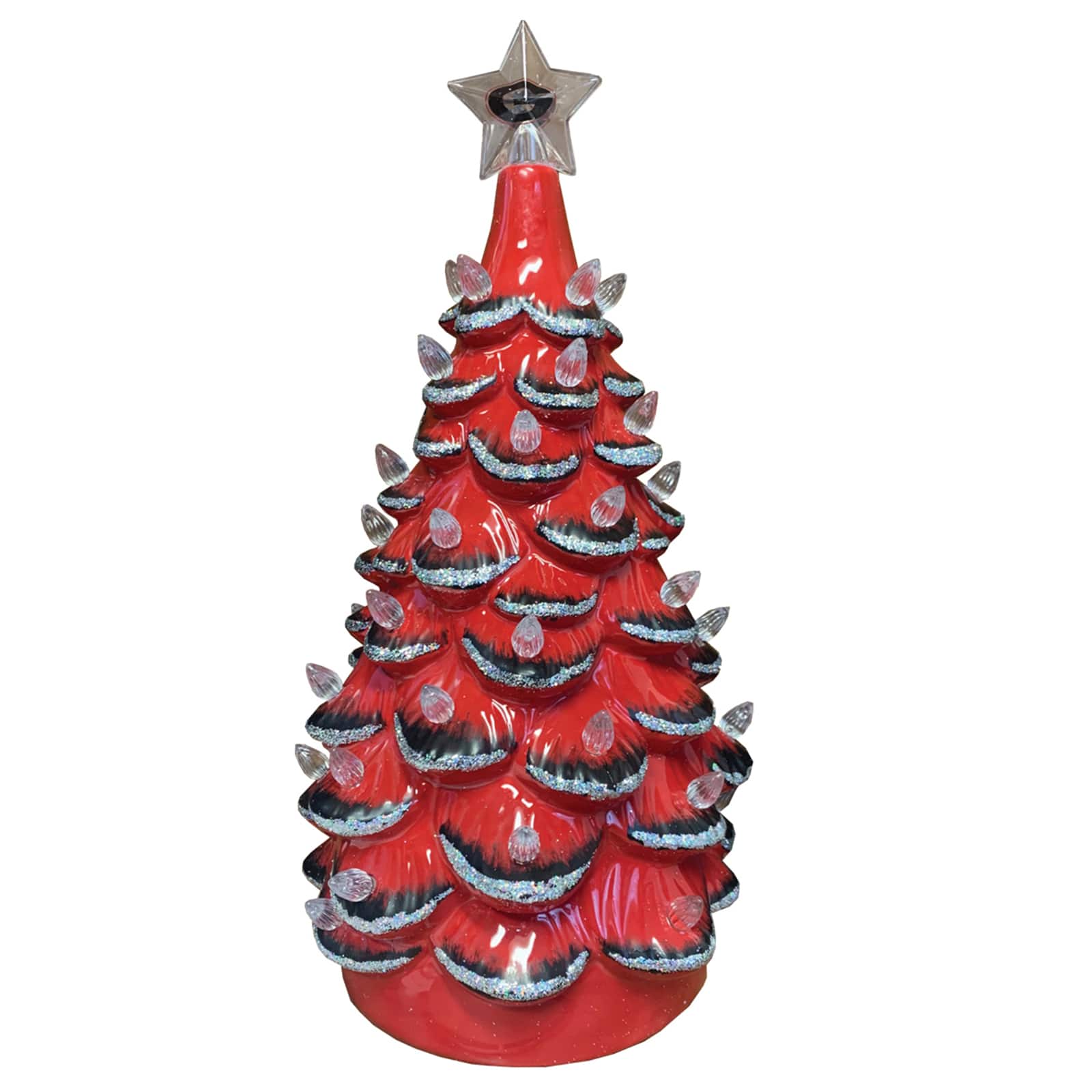 Santa's Workshop 14" NCAA College Team Ceramic LED Christmas Tree By Santasworkshop in University Of Georgia | 7" x 7" x 14" | Michaels®
