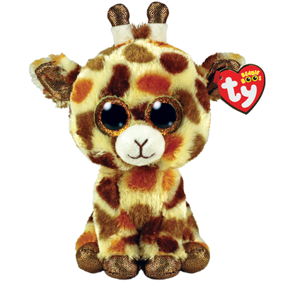 Stilts la girafe tachetée de Ty Beanie Boos, taille régulière