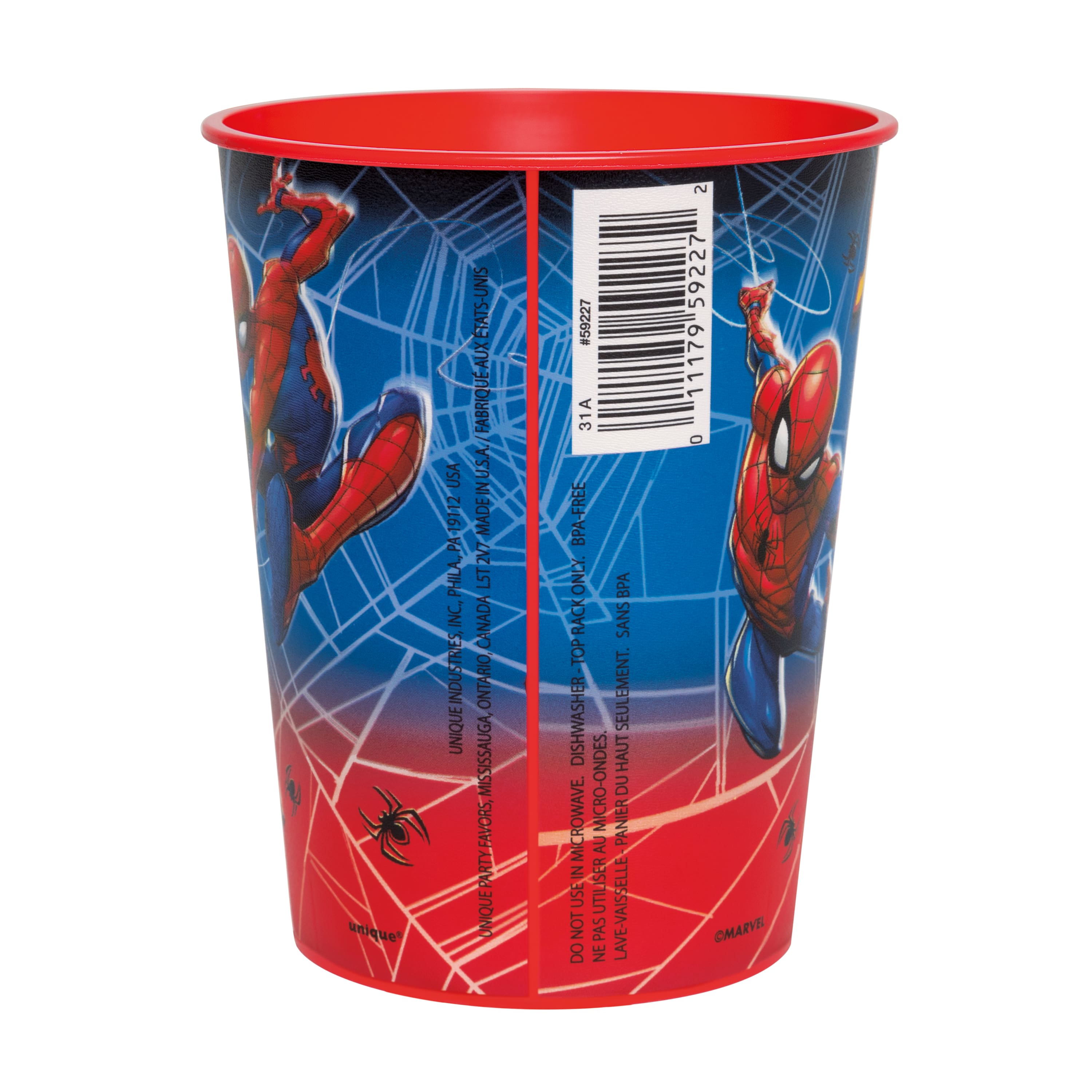 16oz. Spider-Man Plastic Cup