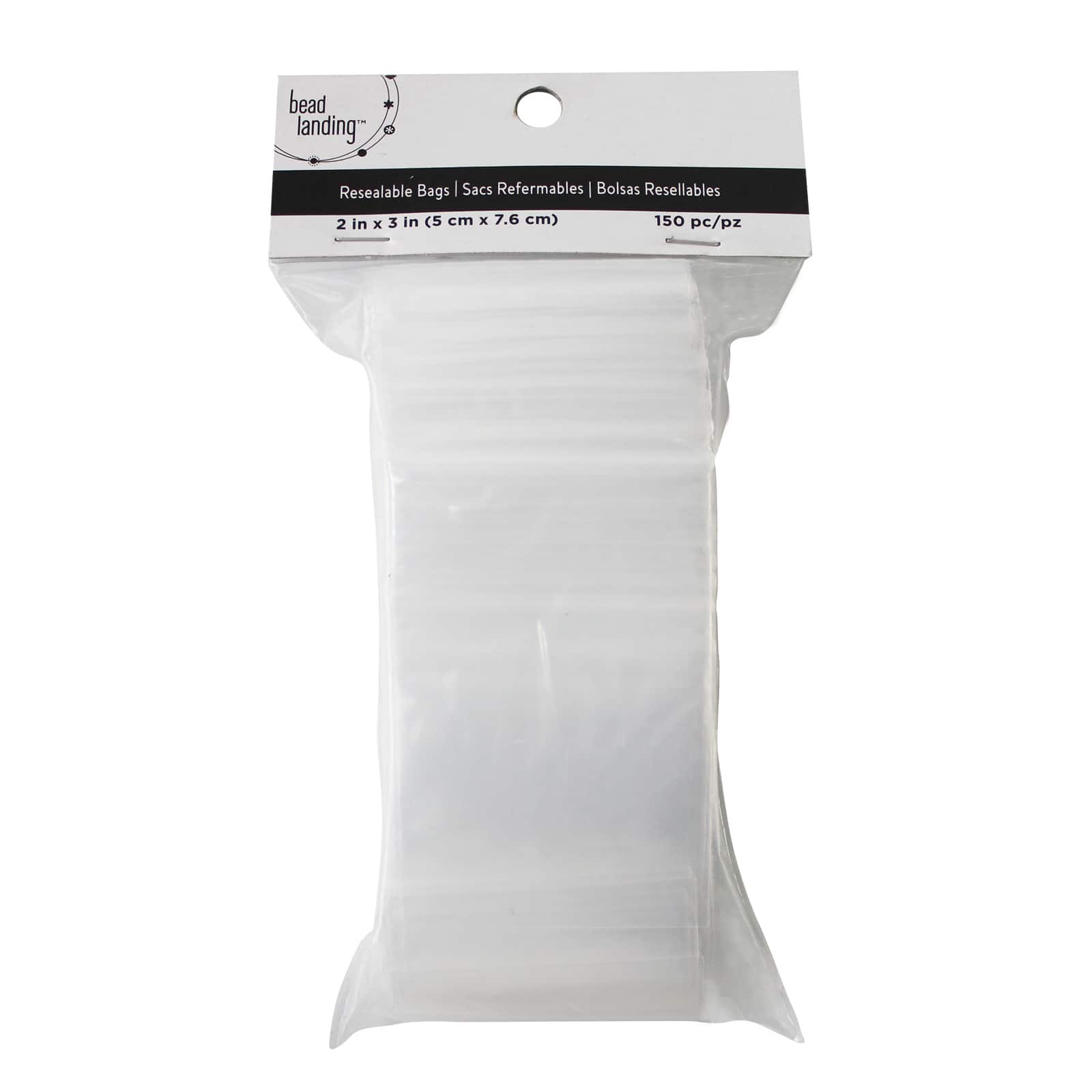 12 Packs: 150 ct. (1,800 total) 2" x 3" Resealable Zip Bags by Bead Landing™