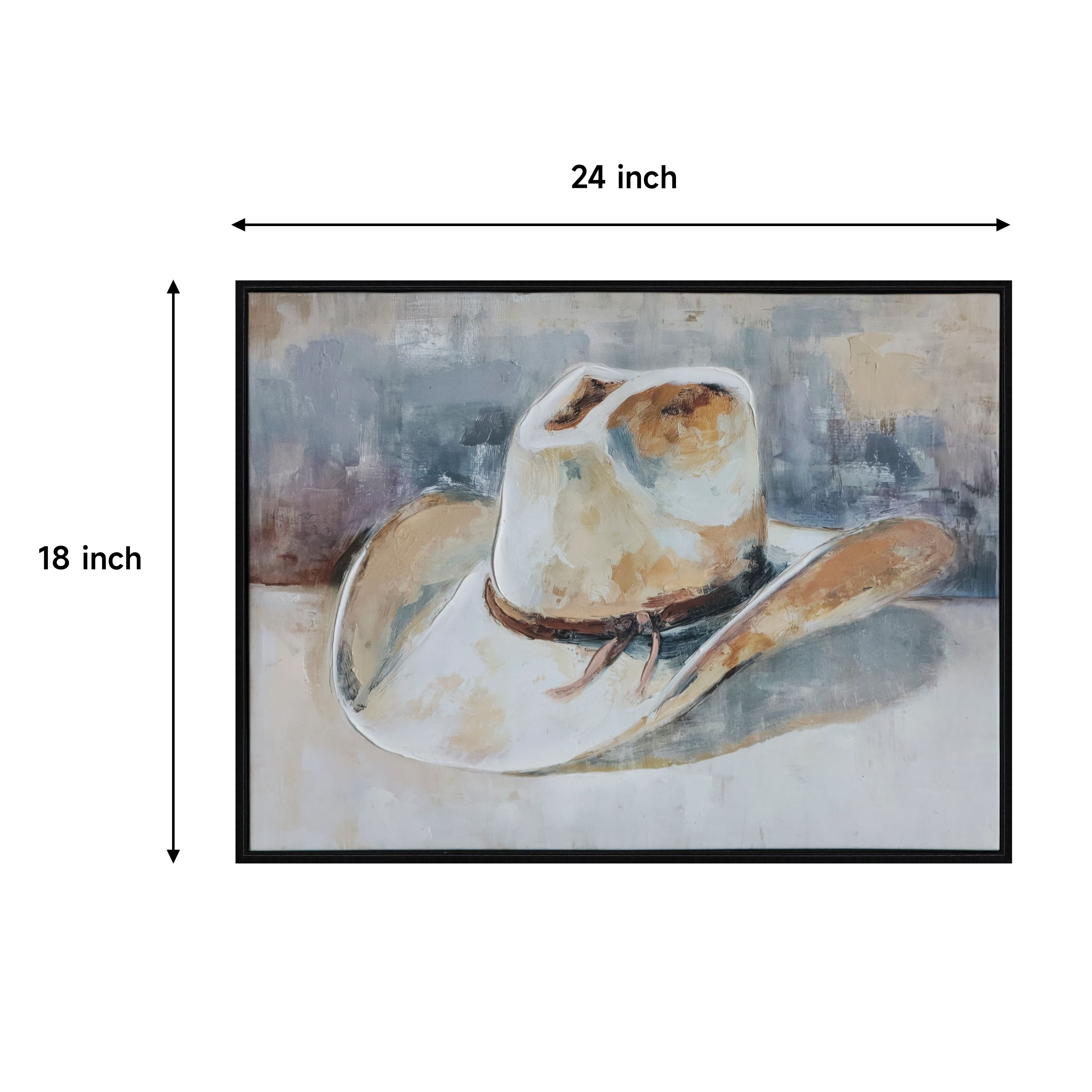 24" x 18" White Cowboy Hat Wall Décor by Ashland®