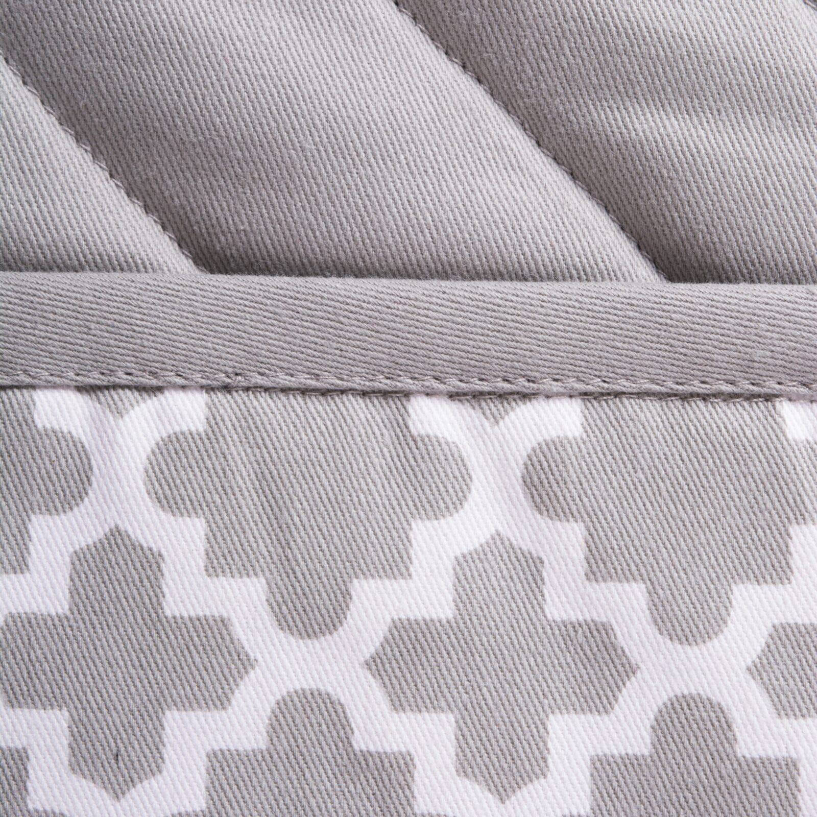 DII® Gray Lattice Oven Mitt & Potholder Set