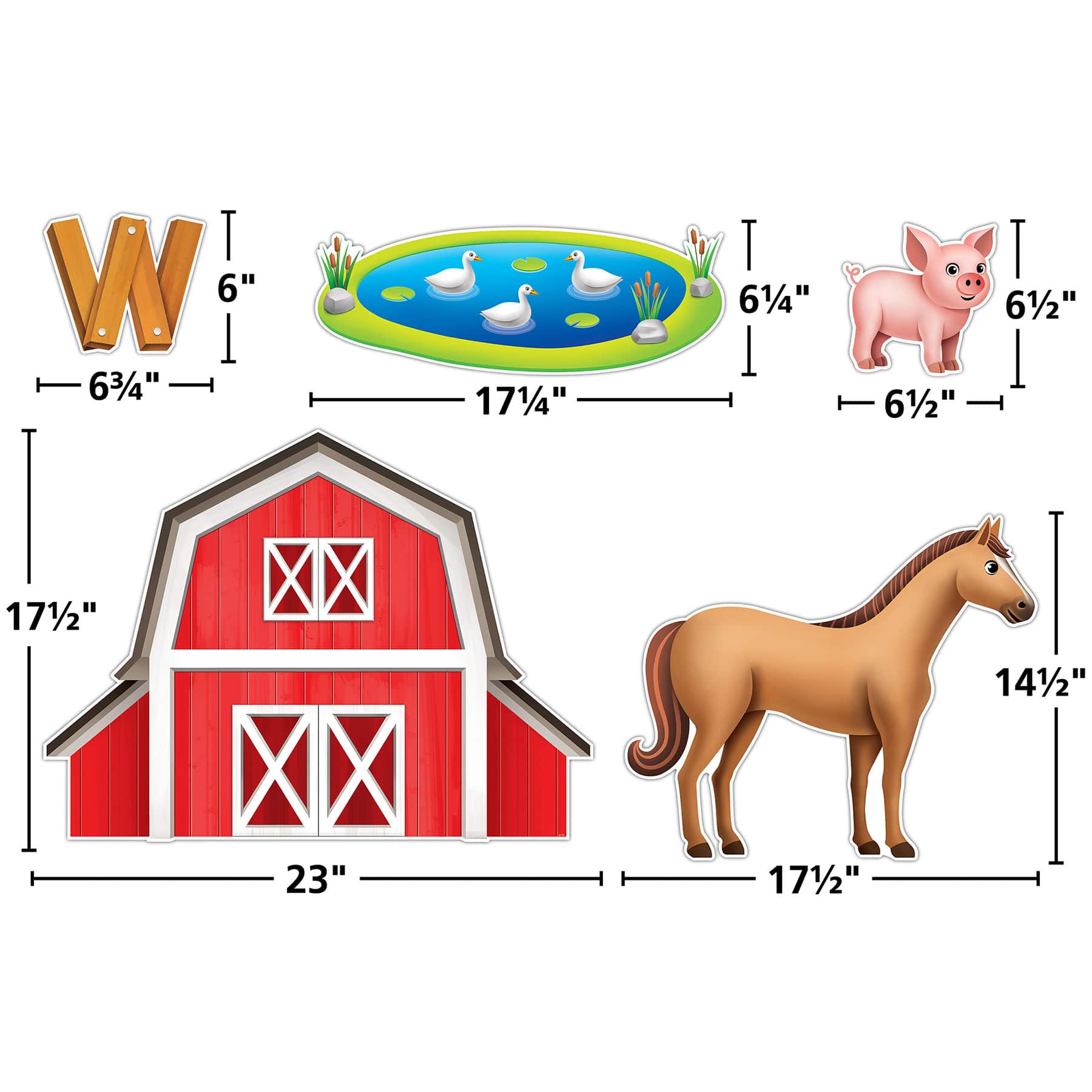 Teacher Created Resources® The Farm Bulletin Board Set