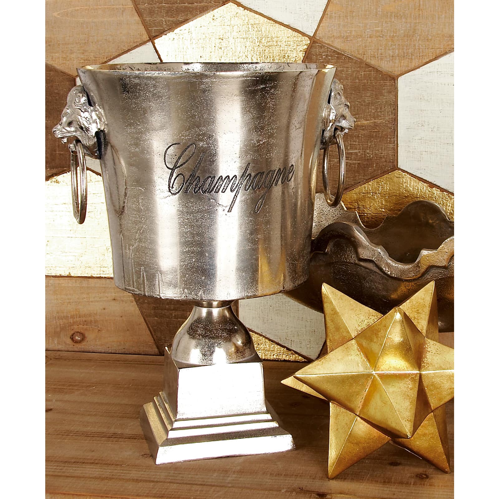16" Silver Champagne Bucket