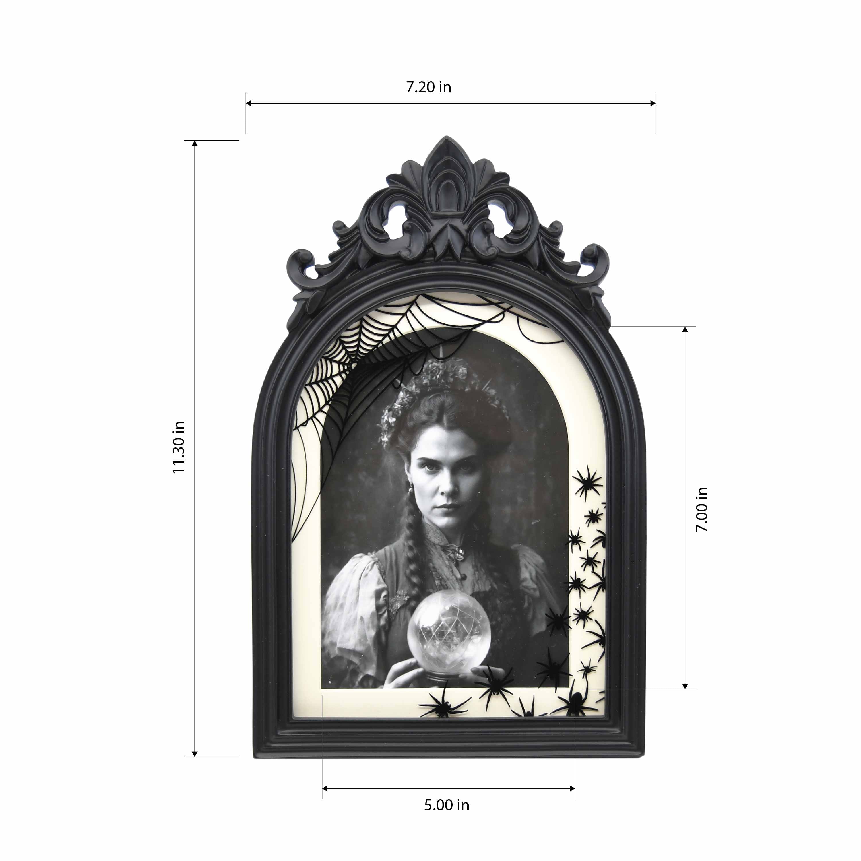 5" x 7" Black Arch with Spiders Tabletop Frame with Mat by Ashland®