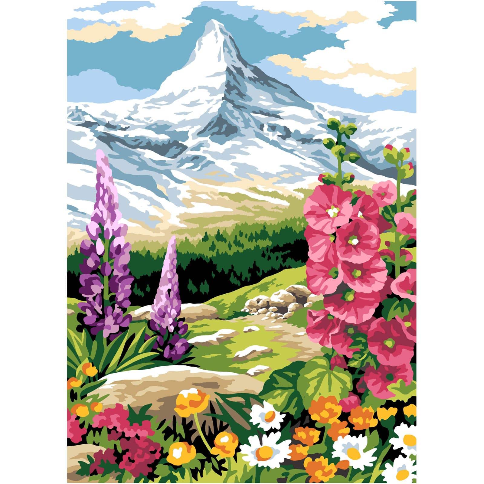 Seg De Paris Mountain Peak Printed Tapestry Canvas