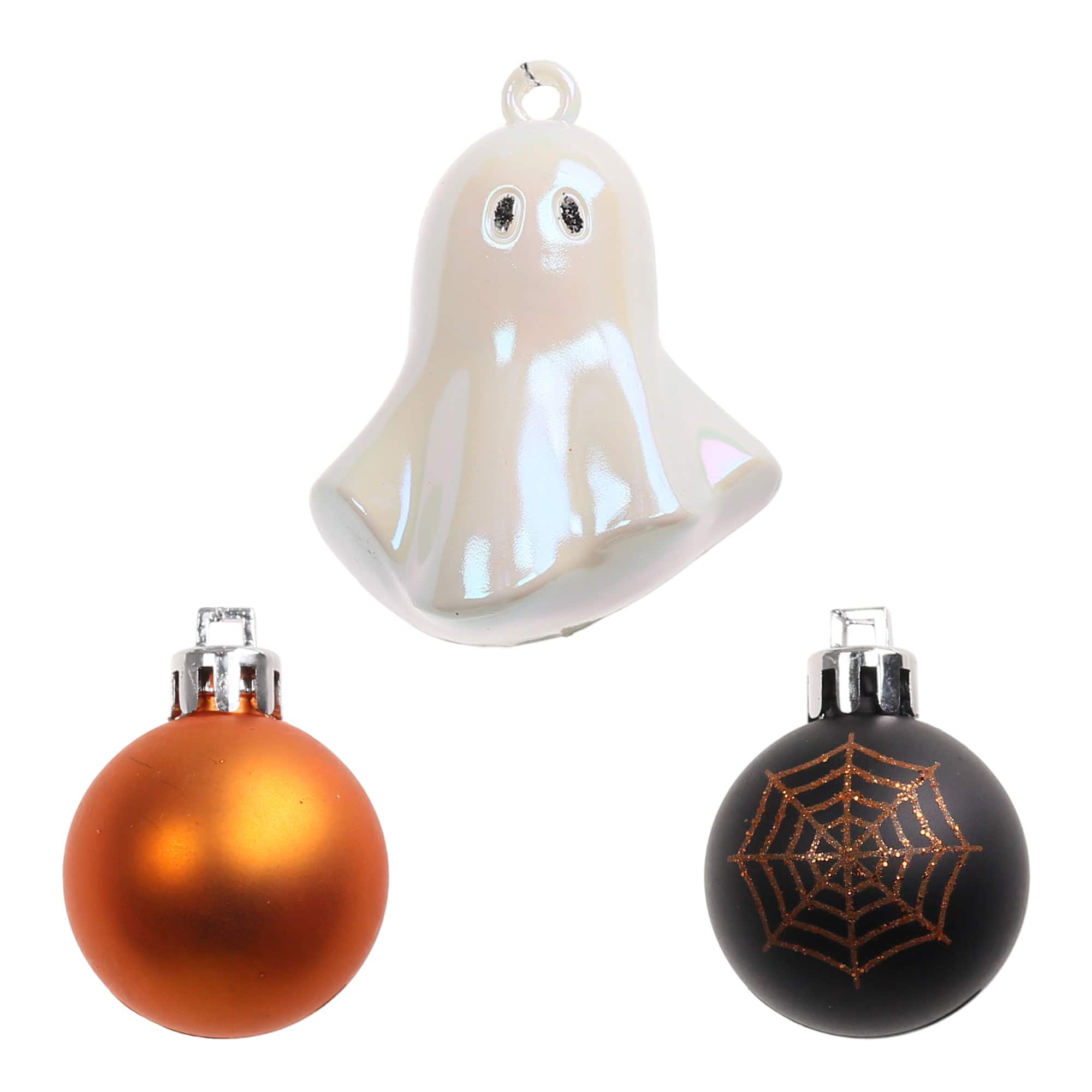 6 Pack Shatterproof Ghost & Ball Ornaments by Ashland®