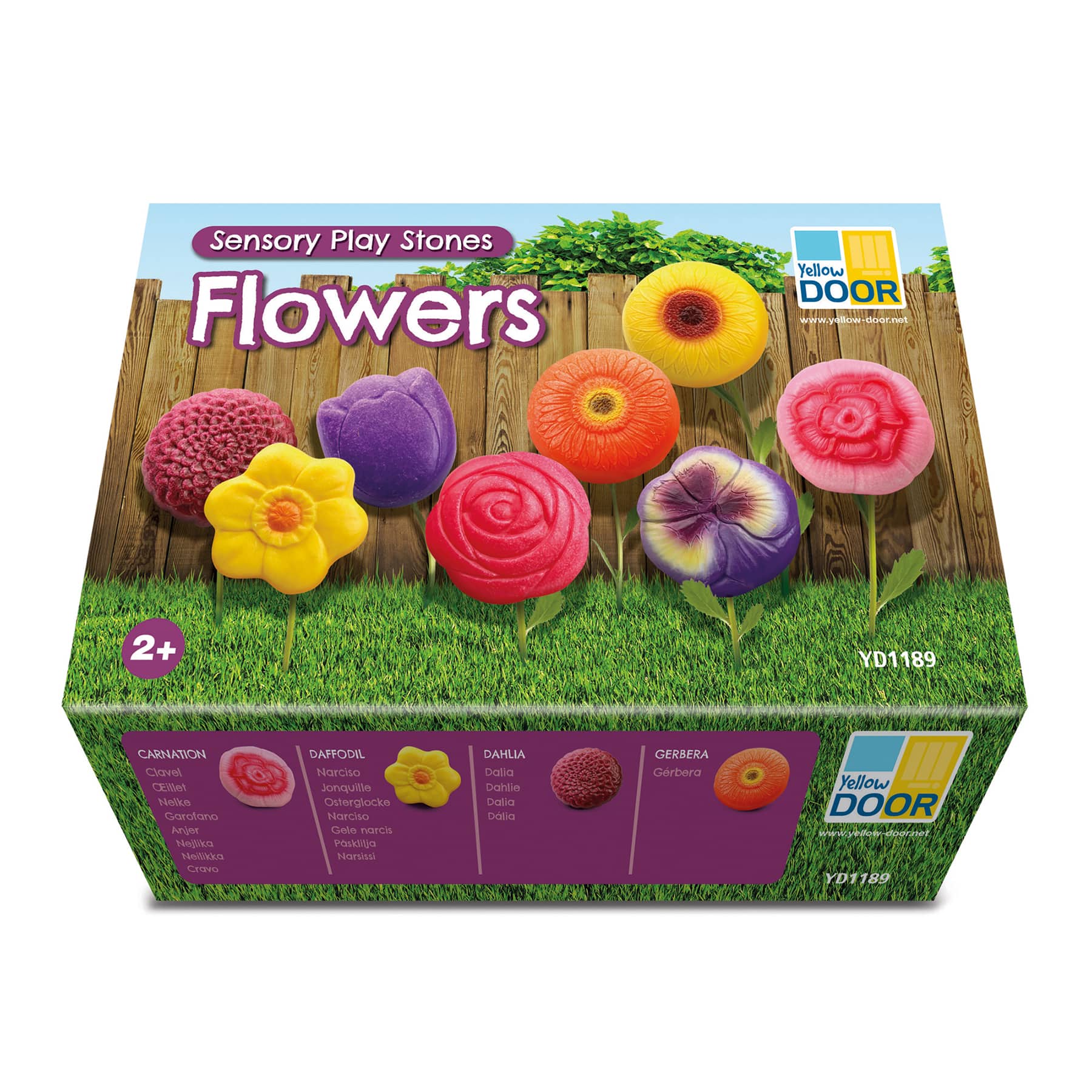 Yellow Door Sensory Play Stones Flowers Activity Set