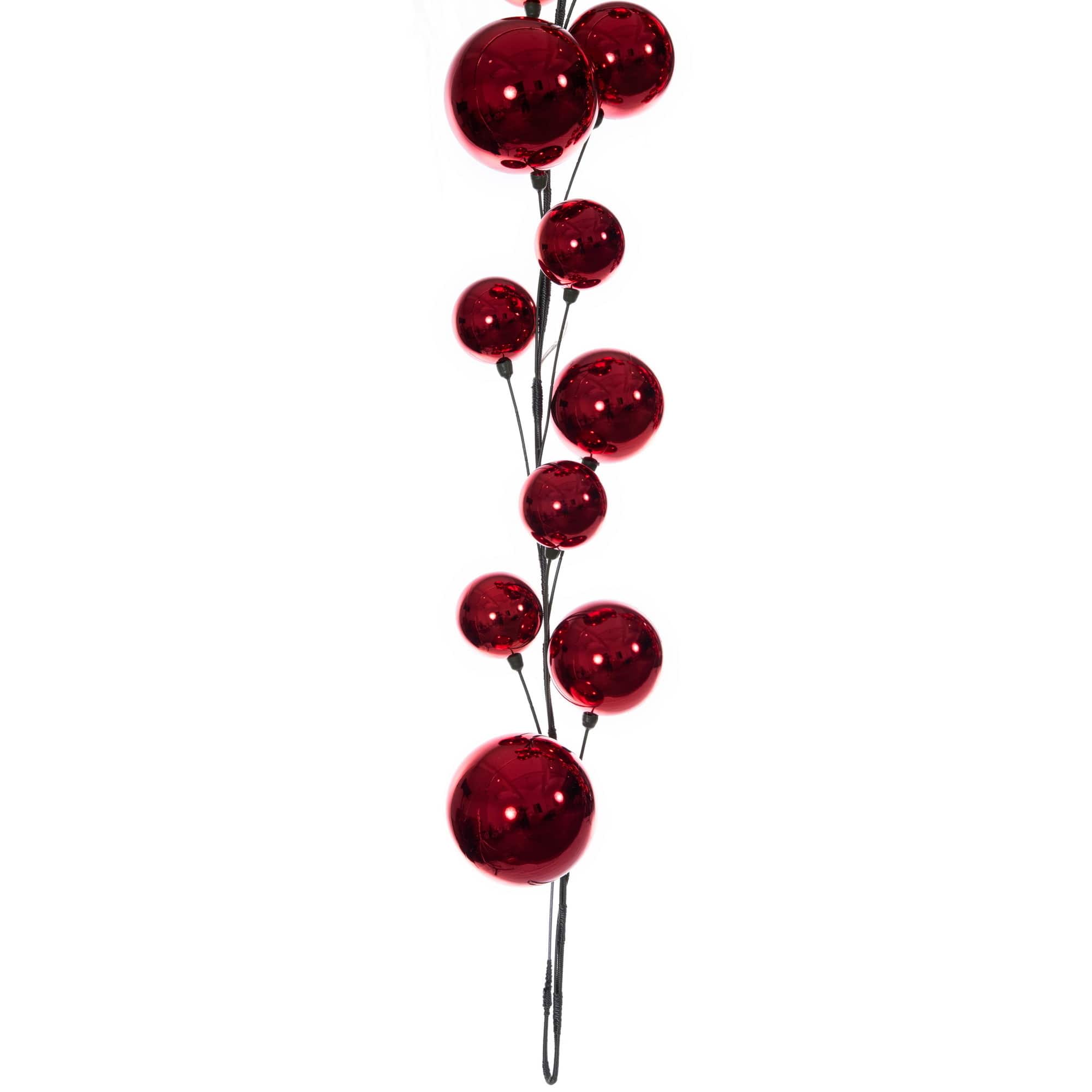 Vickerman 10ft. Shiny Ball Ornaments Branch Garland