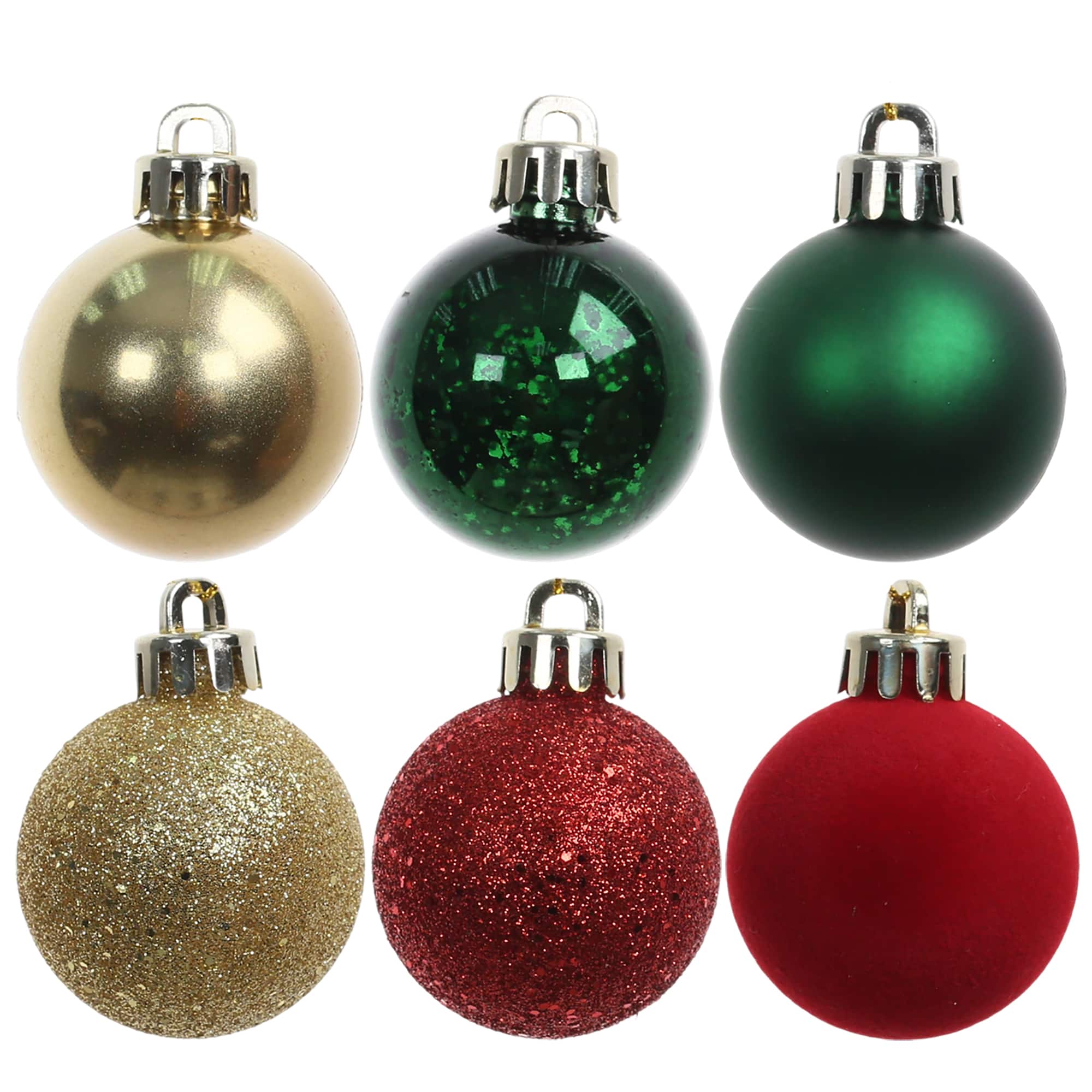 7 Pack 40mm Dark Classic Shatterproof Ball Ornaments by Ashland®