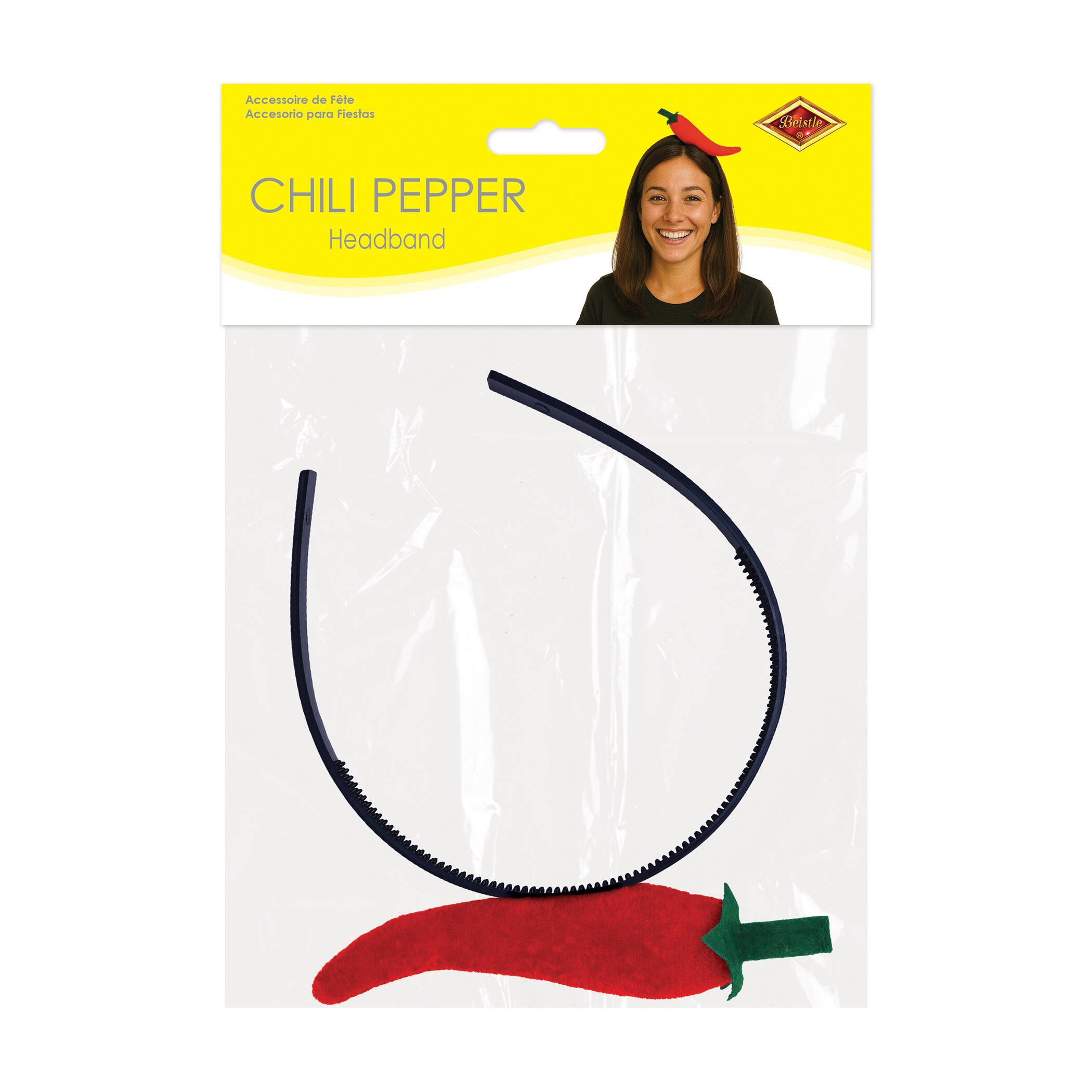 Beistle Red Chili Pepper Headband