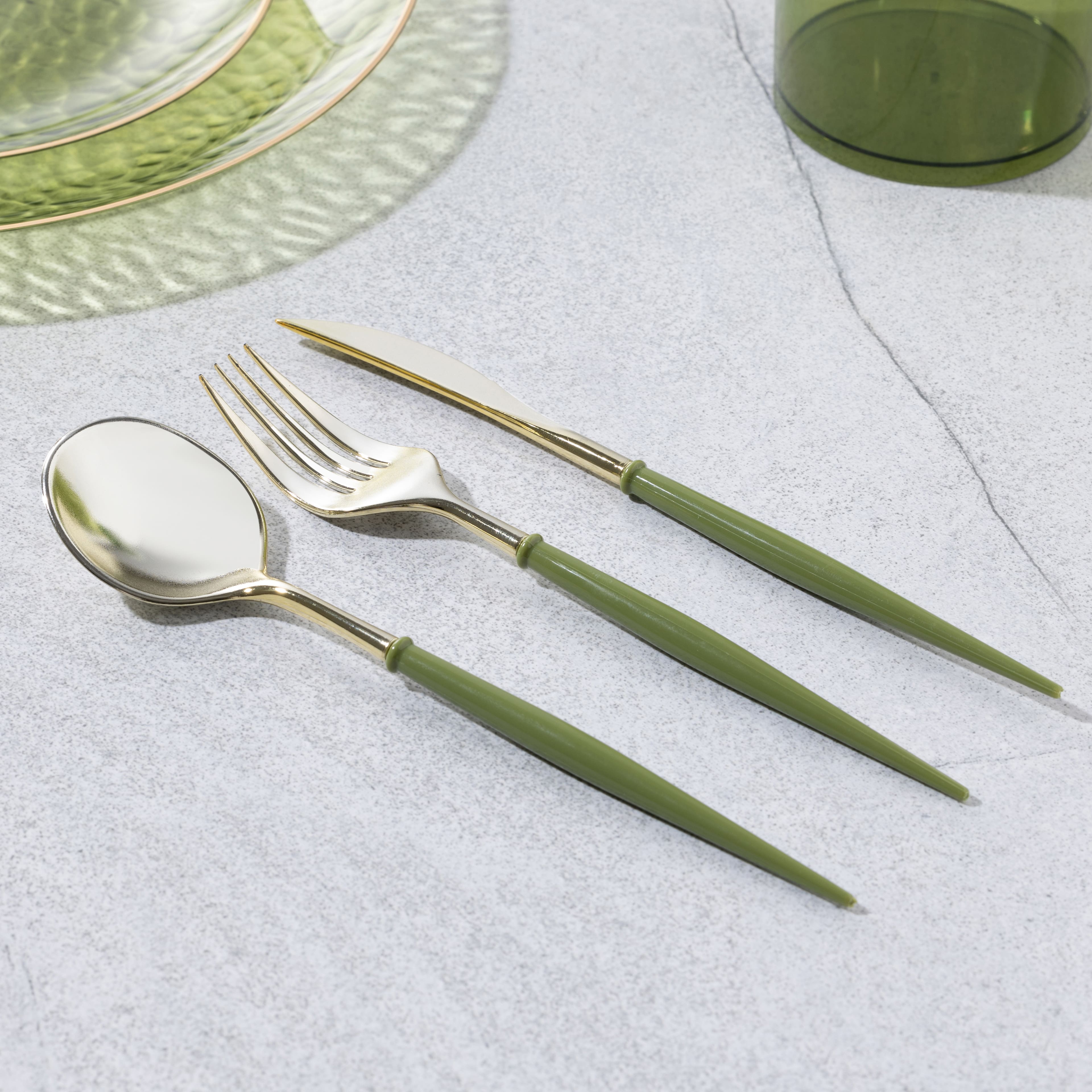 Thanksgiving Green Cutlery, 40ct. by Celebrate It™