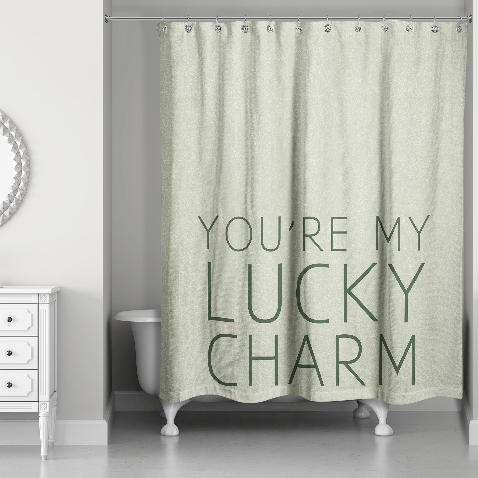 You're My Lucky Charm 71" x 74" Shower Curtain