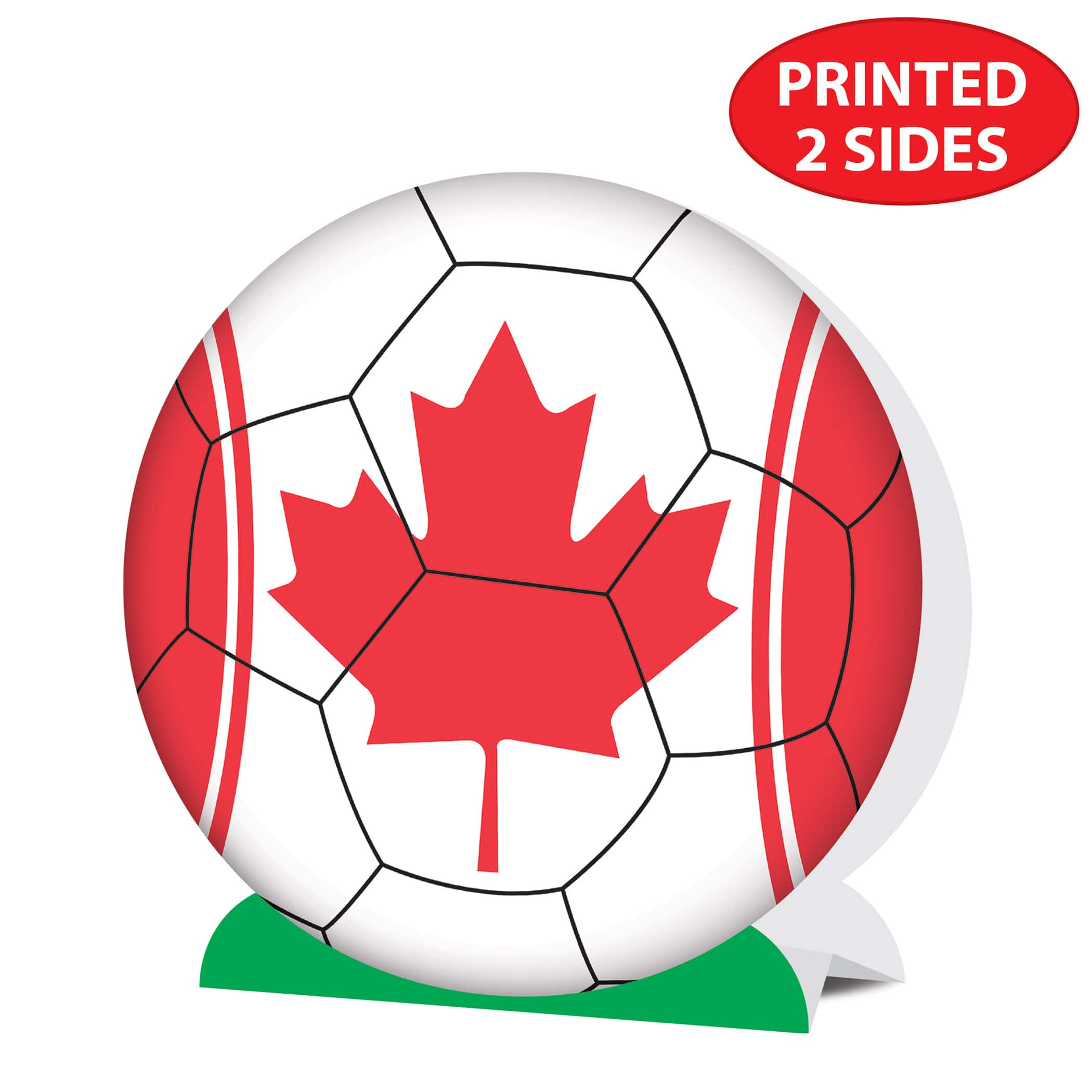 9.25" Canada 3D Soccer Ball Centerpieces, 2ct.