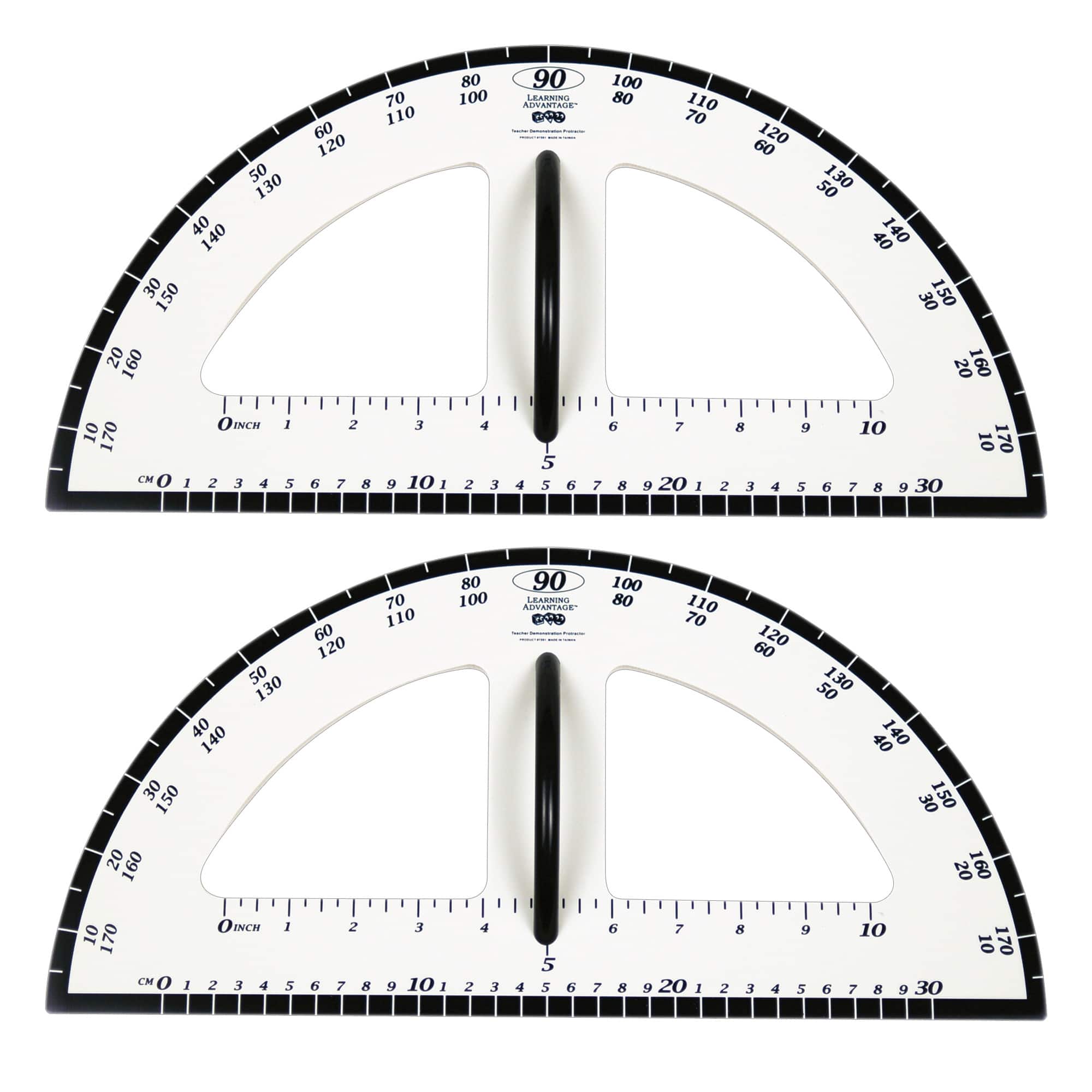 Learning Advantage™ Dry Erase Magnetic Protractors, 2ct.