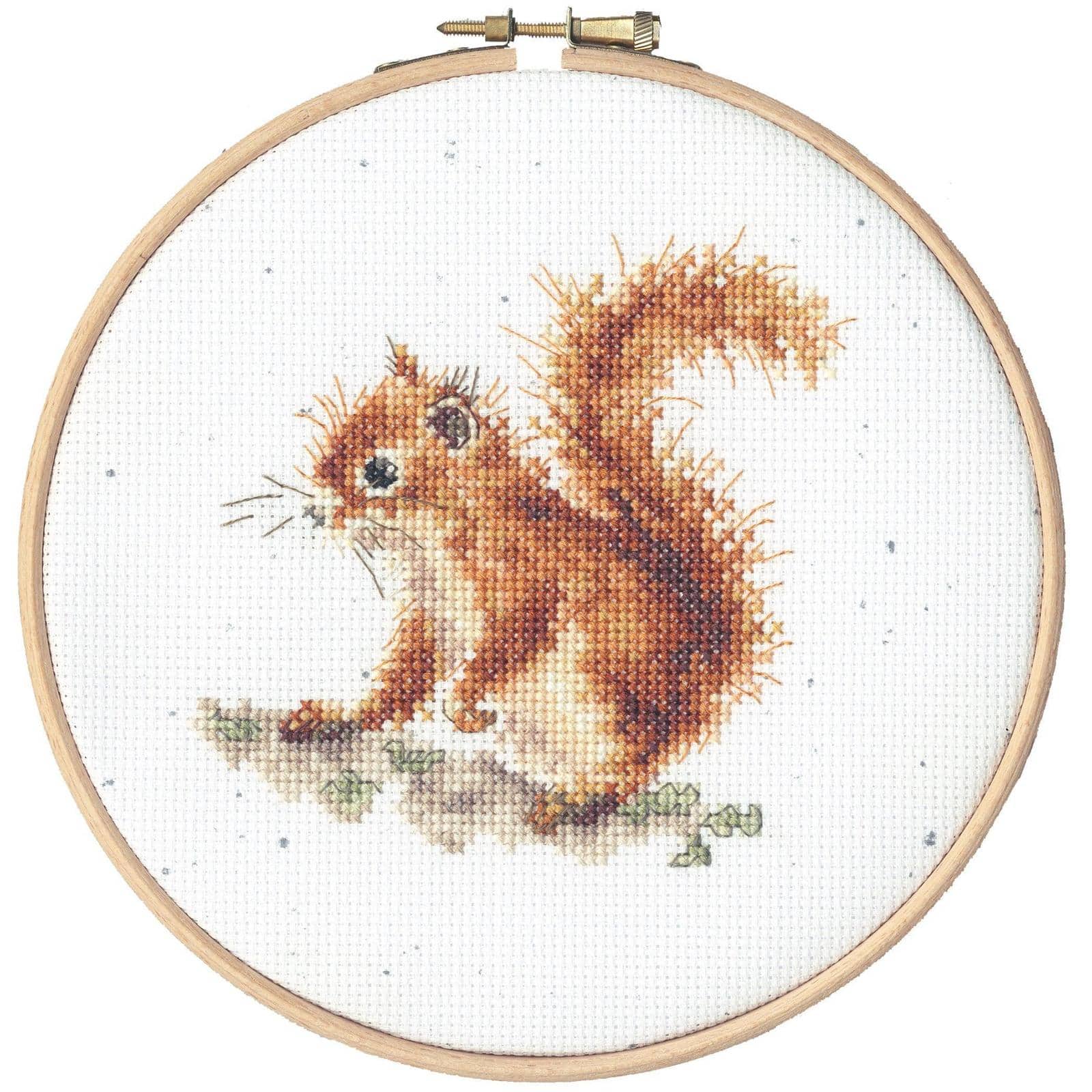 Bothy Threads Acorns Counted Cross Stitch Kit with Hoop