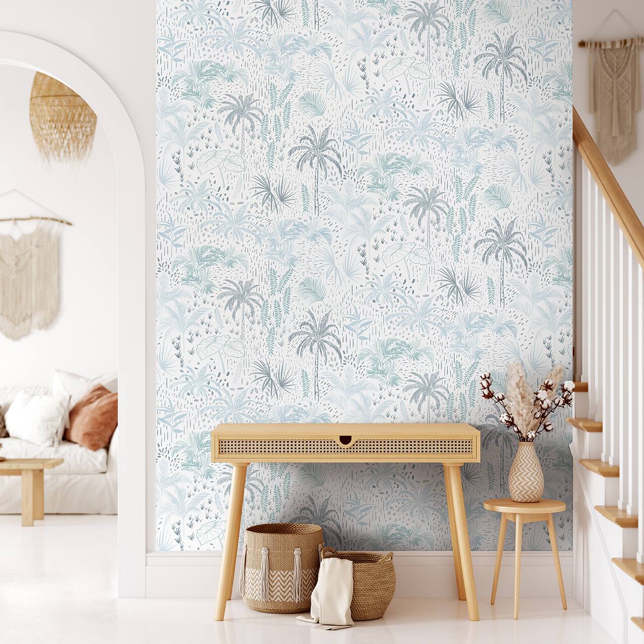 Designs Direct Etched Tropic Peel & Stick Wallpaper