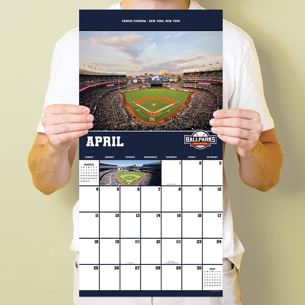 2027 Ballparks Wall Calendar