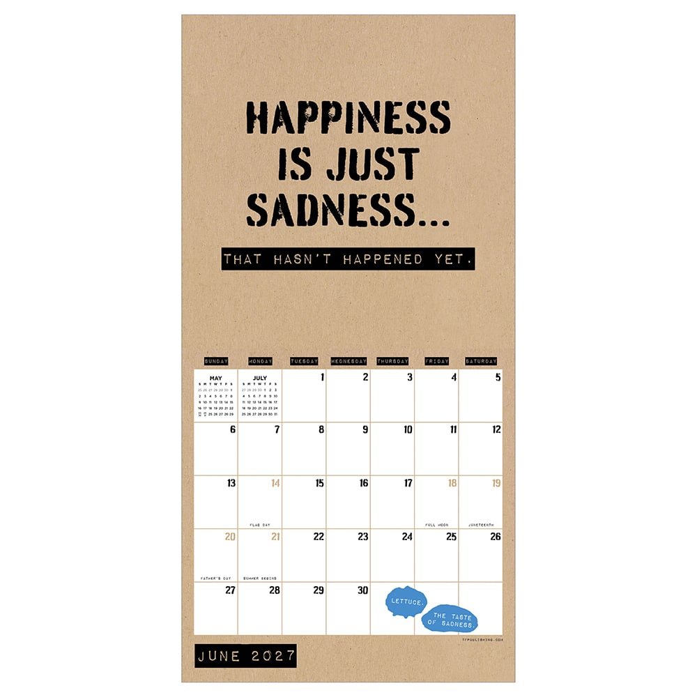 2027 Anti-Affirmations & Sarcasm Mini Calendar