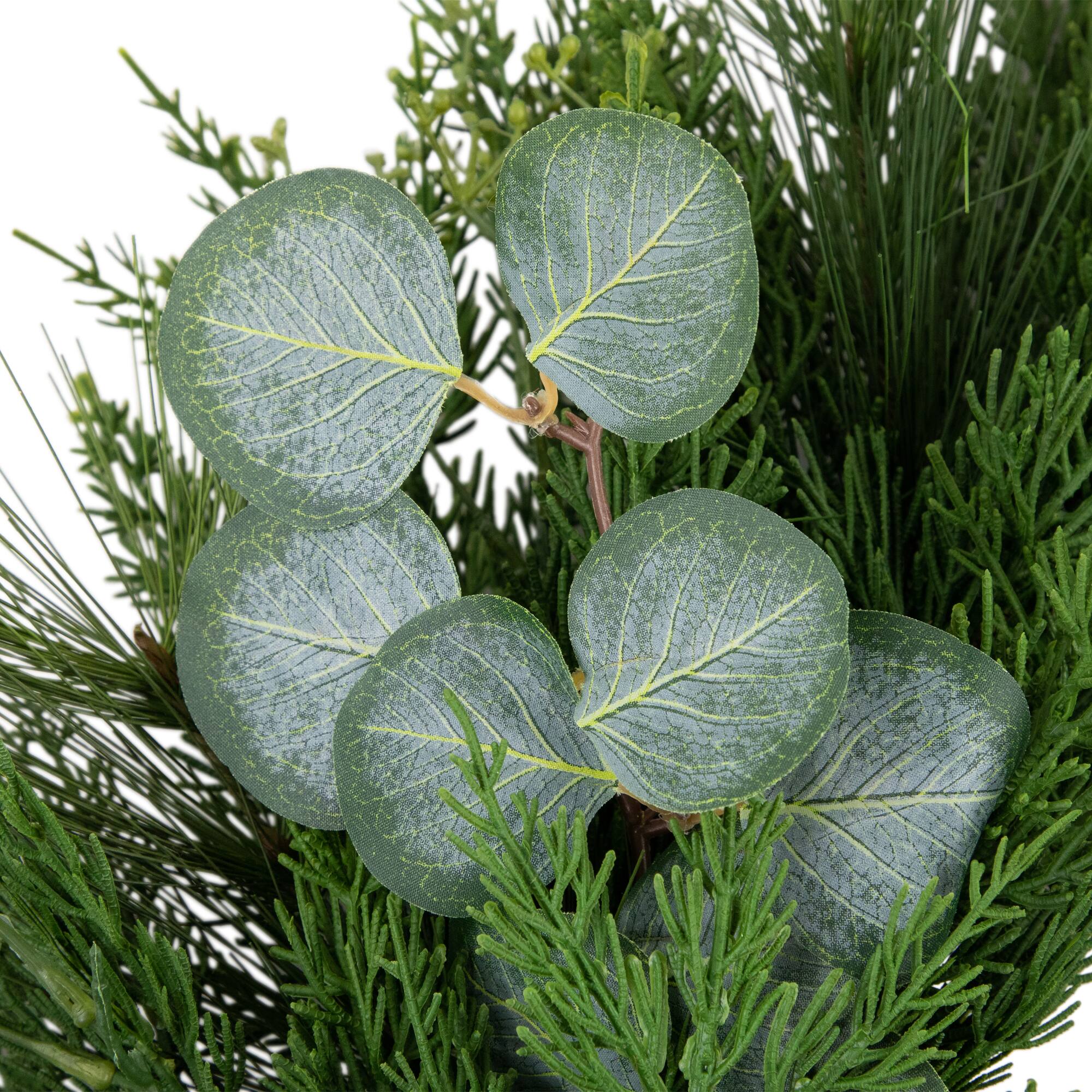 24" Eucalyptus & Mixed Pine Christmas Wreath