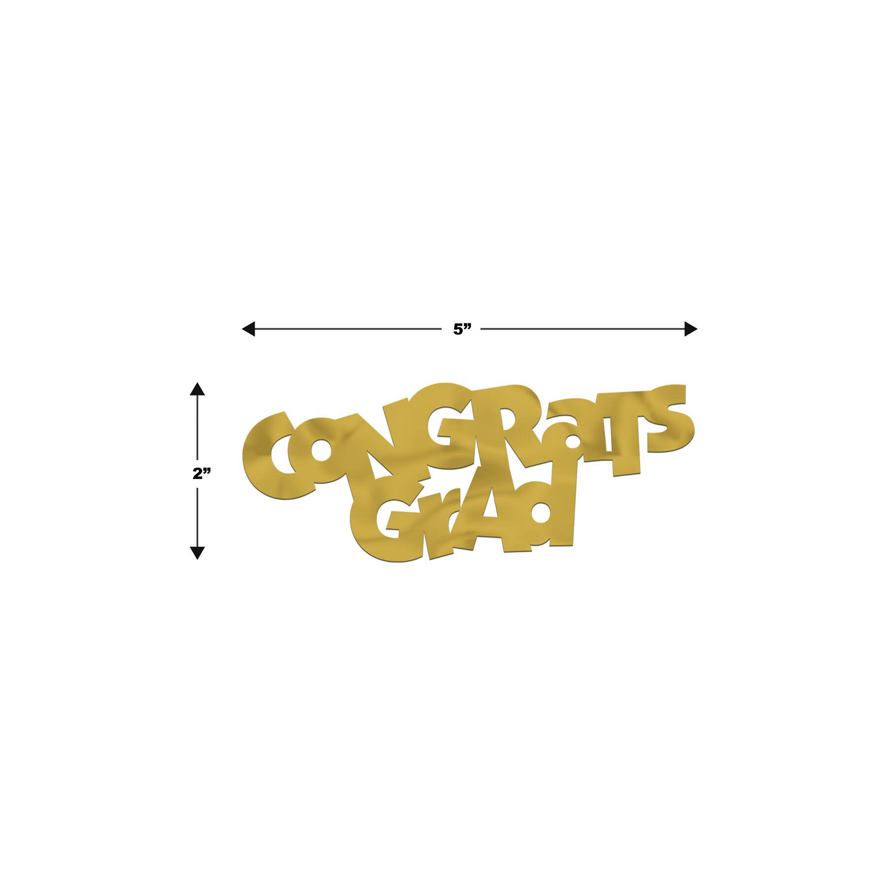 Beistle 2" x 5" Jumbo Congrats Grad Fanci-Fetti, 12ct.