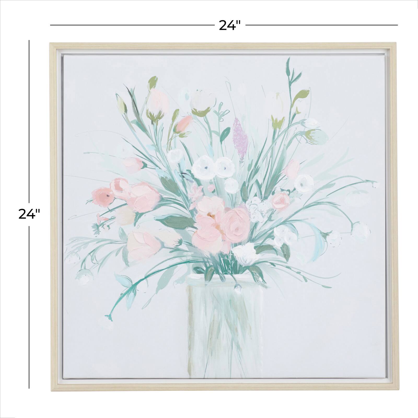 Multi Polystone French Country Framed Wall Art, 24" x 24"
