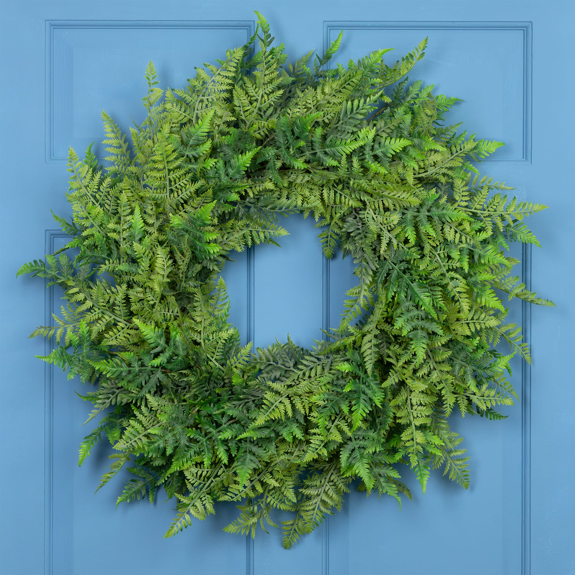 28" Artificial Fern Spring Twig Wreath