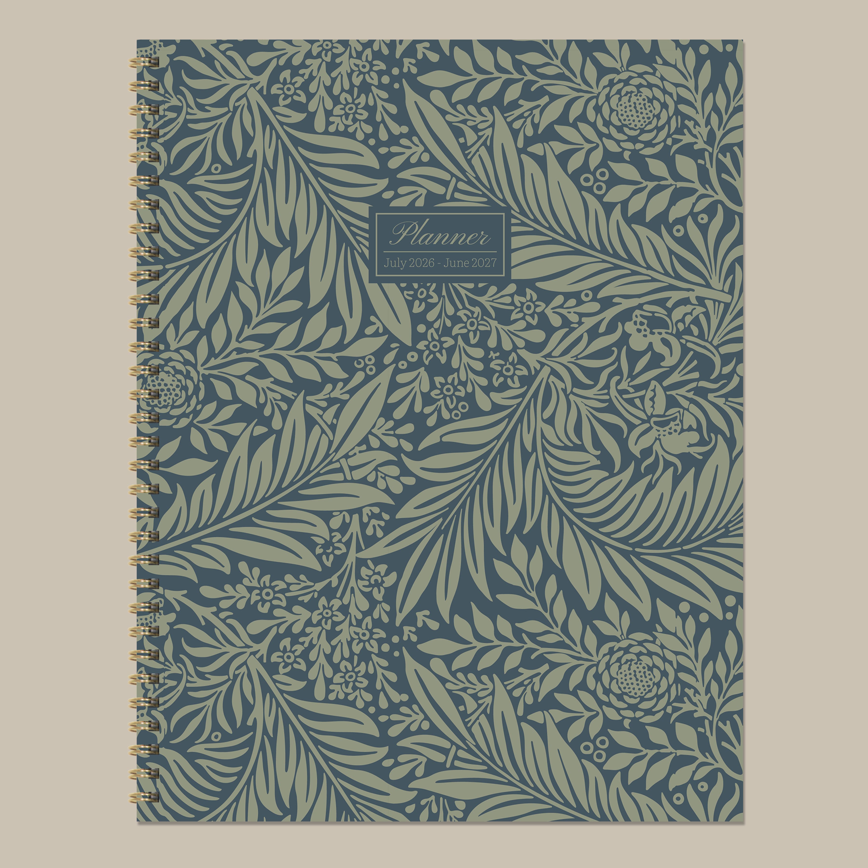 TF Publishing Large Leaf Motif Large Weekly Monthly Planner