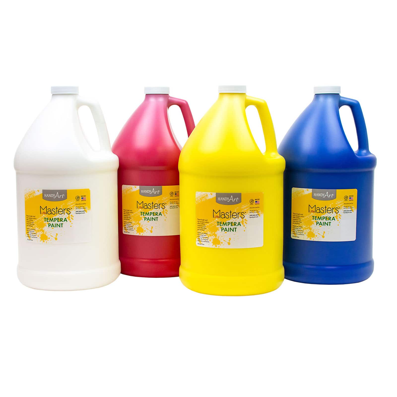 Handy Art® Little Masters® Primary Colors Tempera Paint 4 Gallon Kit