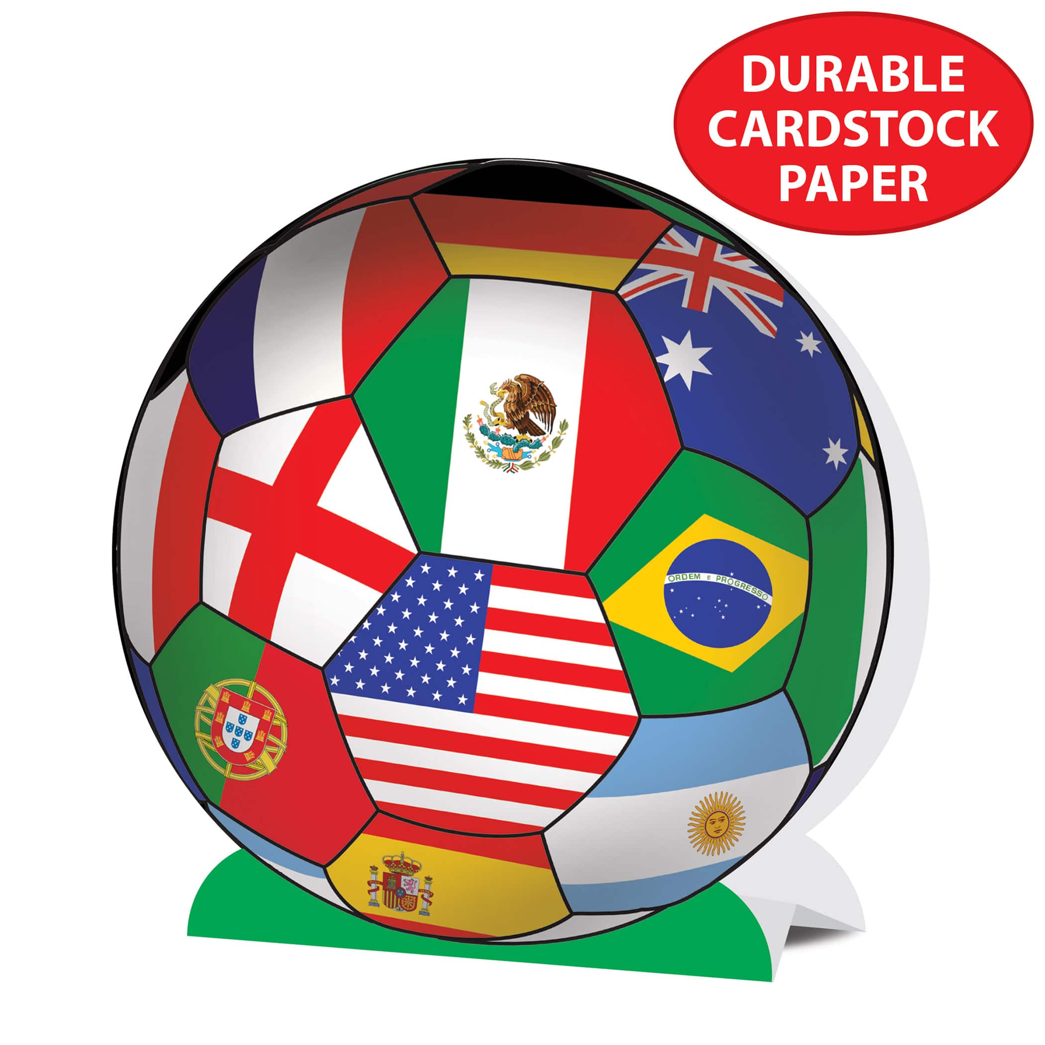9.25" International 3D Soccer Ball Centerpieces, 2ct.