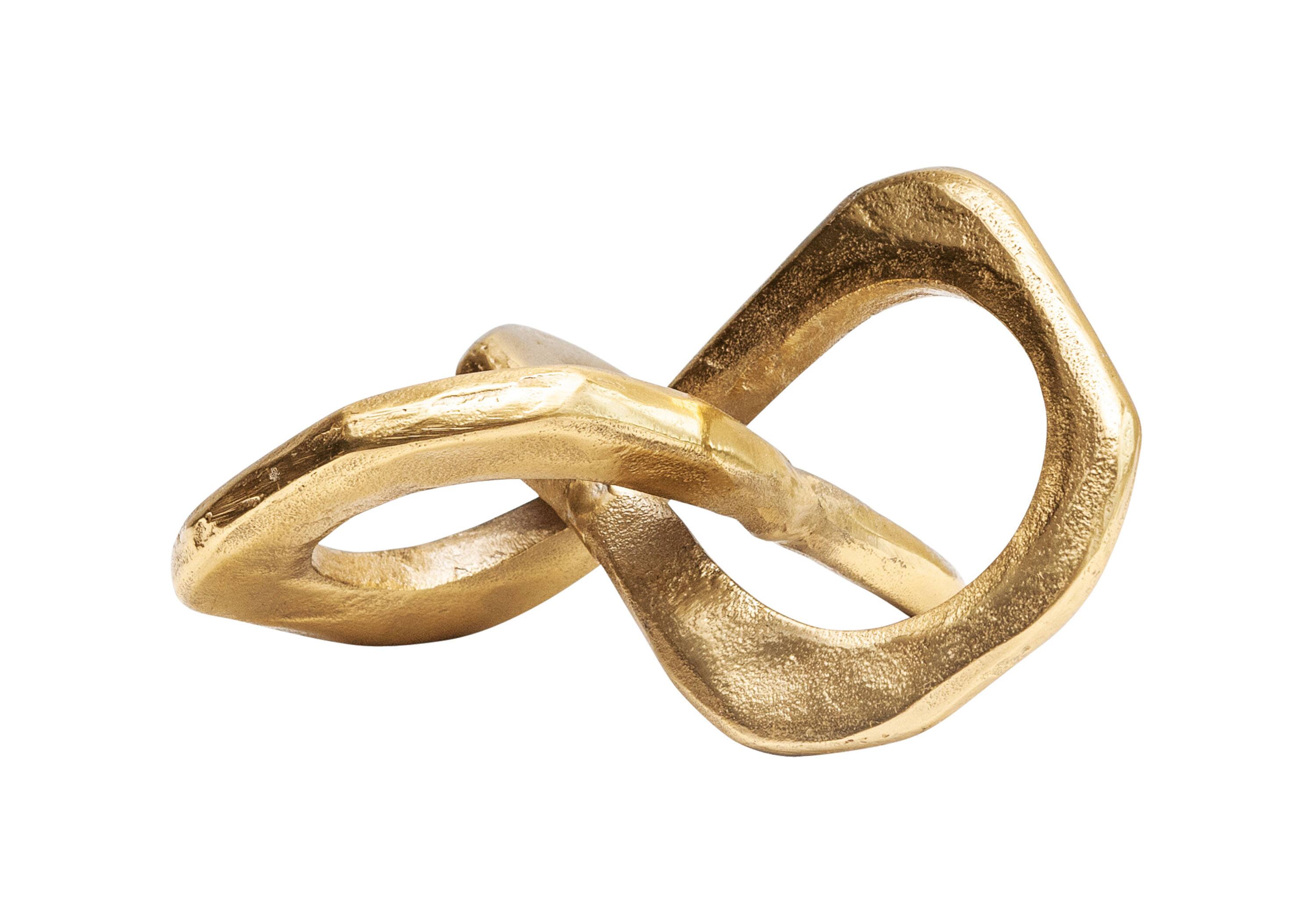 Hello Honey® 9" Gold Abstract Metal Figurine