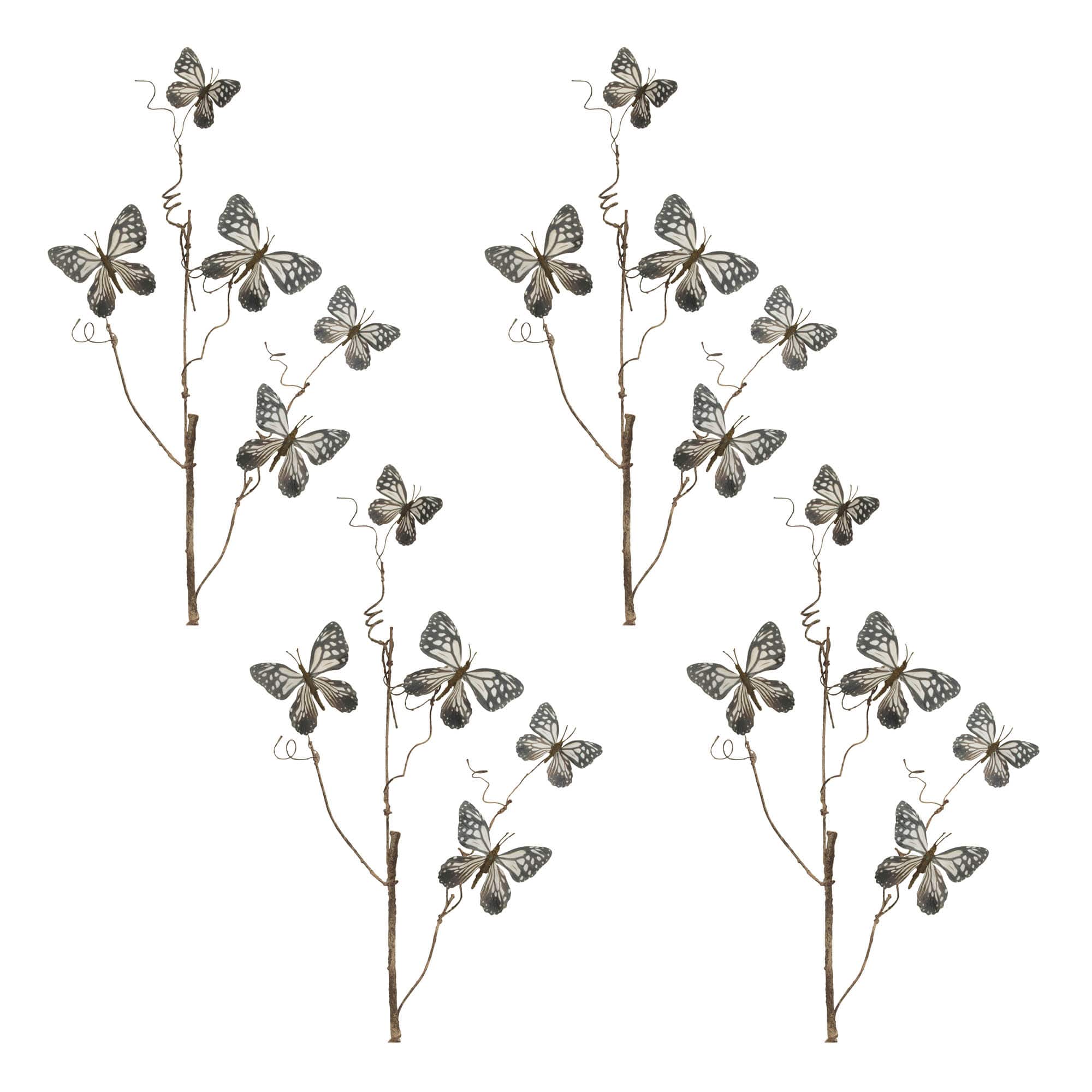 28" Butterfly Twig Sprays, 4ct. By Melrose in Soft Blue/White | Michaels®