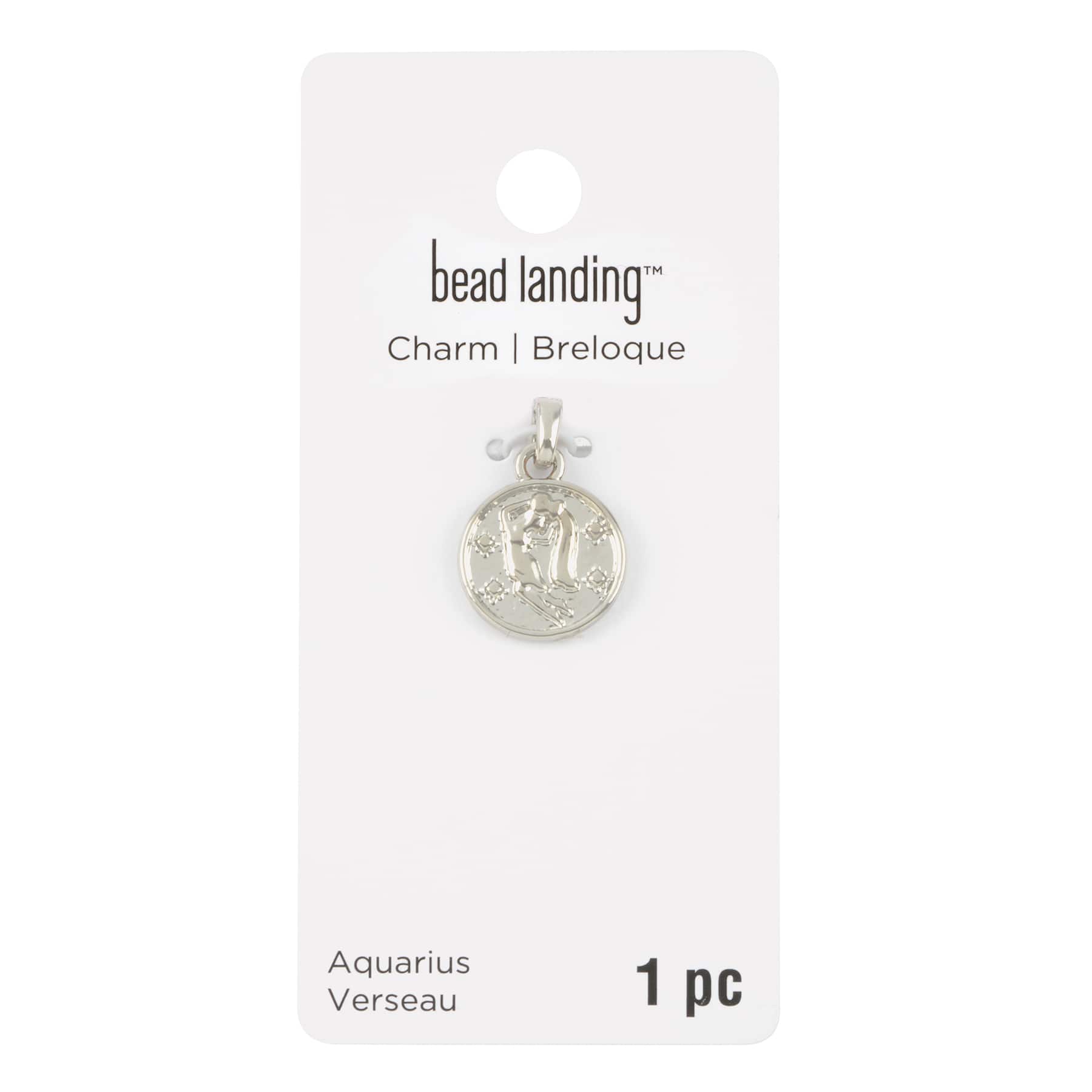 12 Pack: Metal Zodiac Coin Charm by Bead Landing™