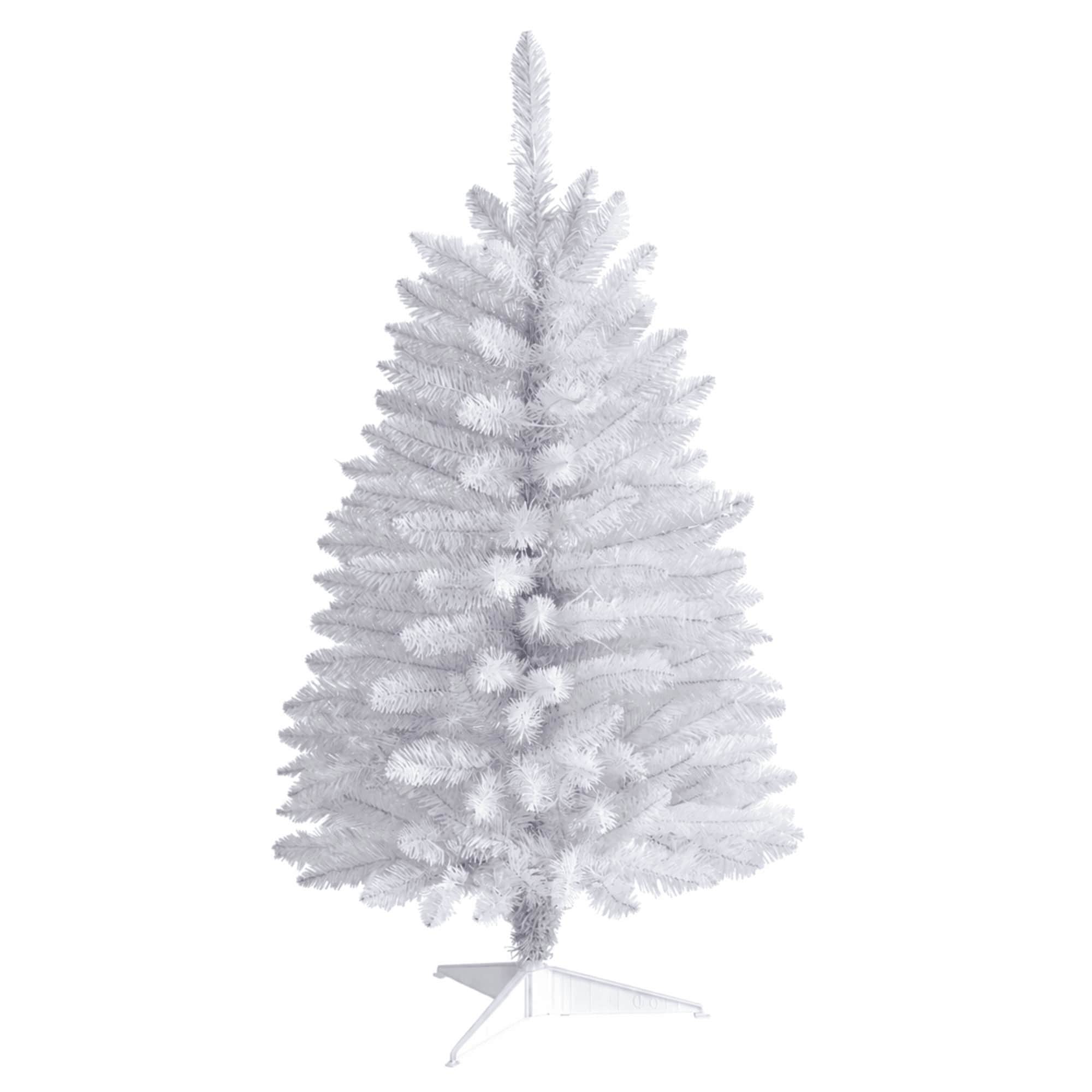 Nearly Natural 3ft. Unlit White Artificial Slim Christmas Tree