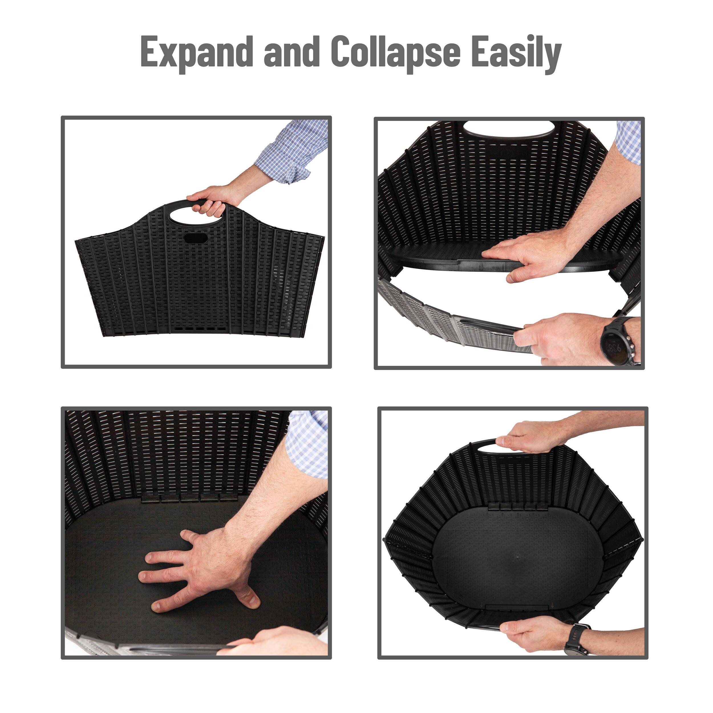 Mind Reader 40L Collapsible Laundry Hamper