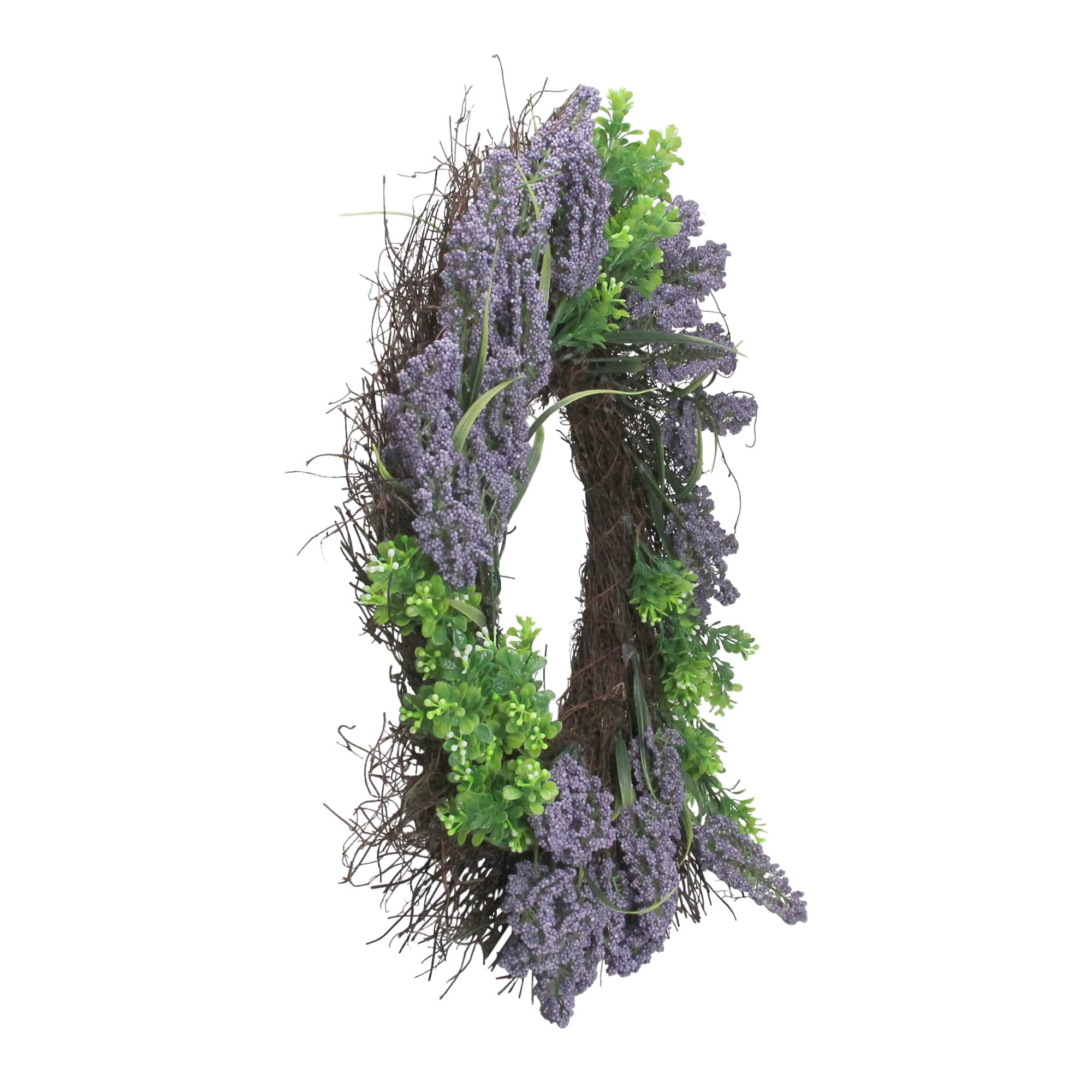 22" Lavender & Boxwood Wreath