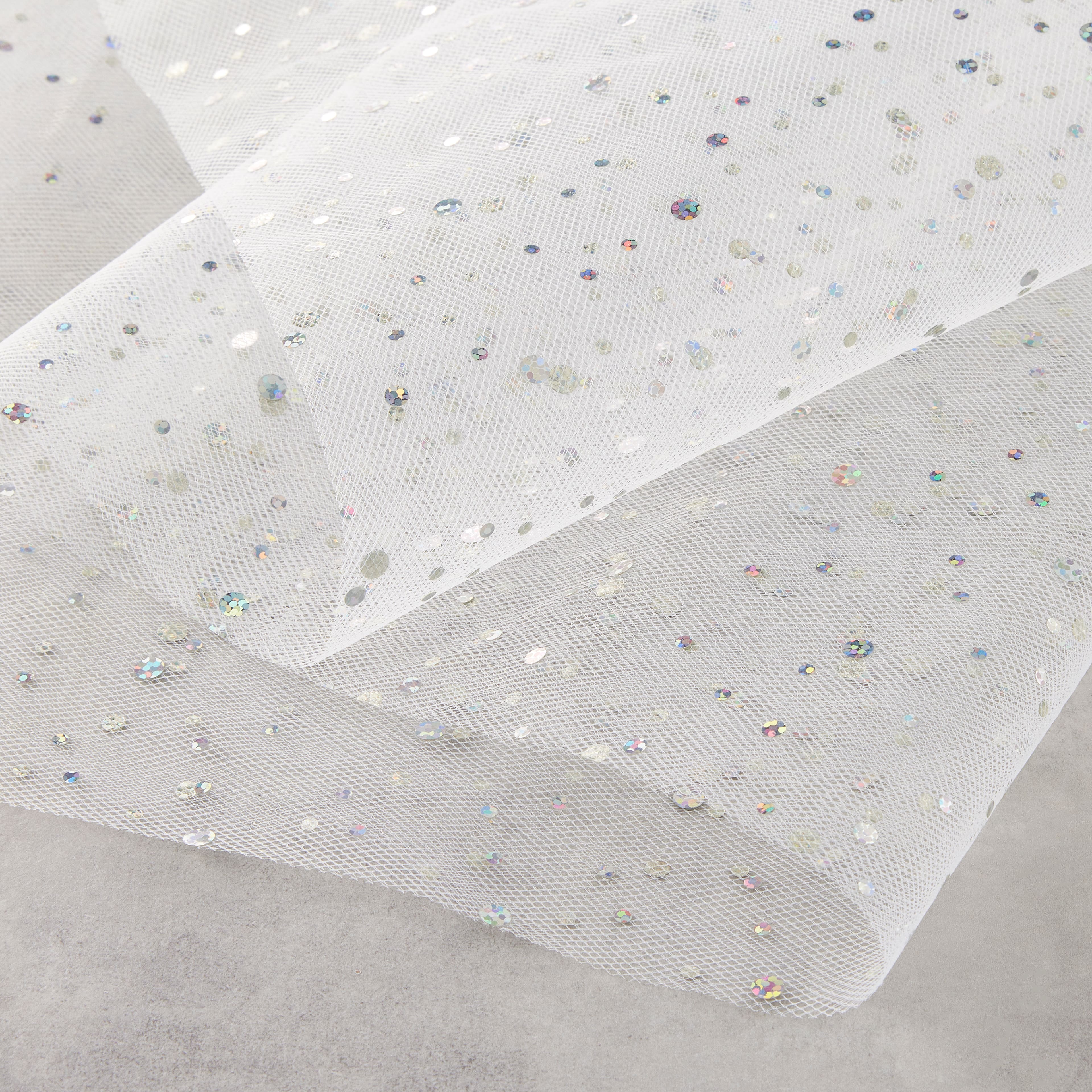 6 Pack: 54" x 9yd. Holographic Foil Dot Tulle by Celebrate It™