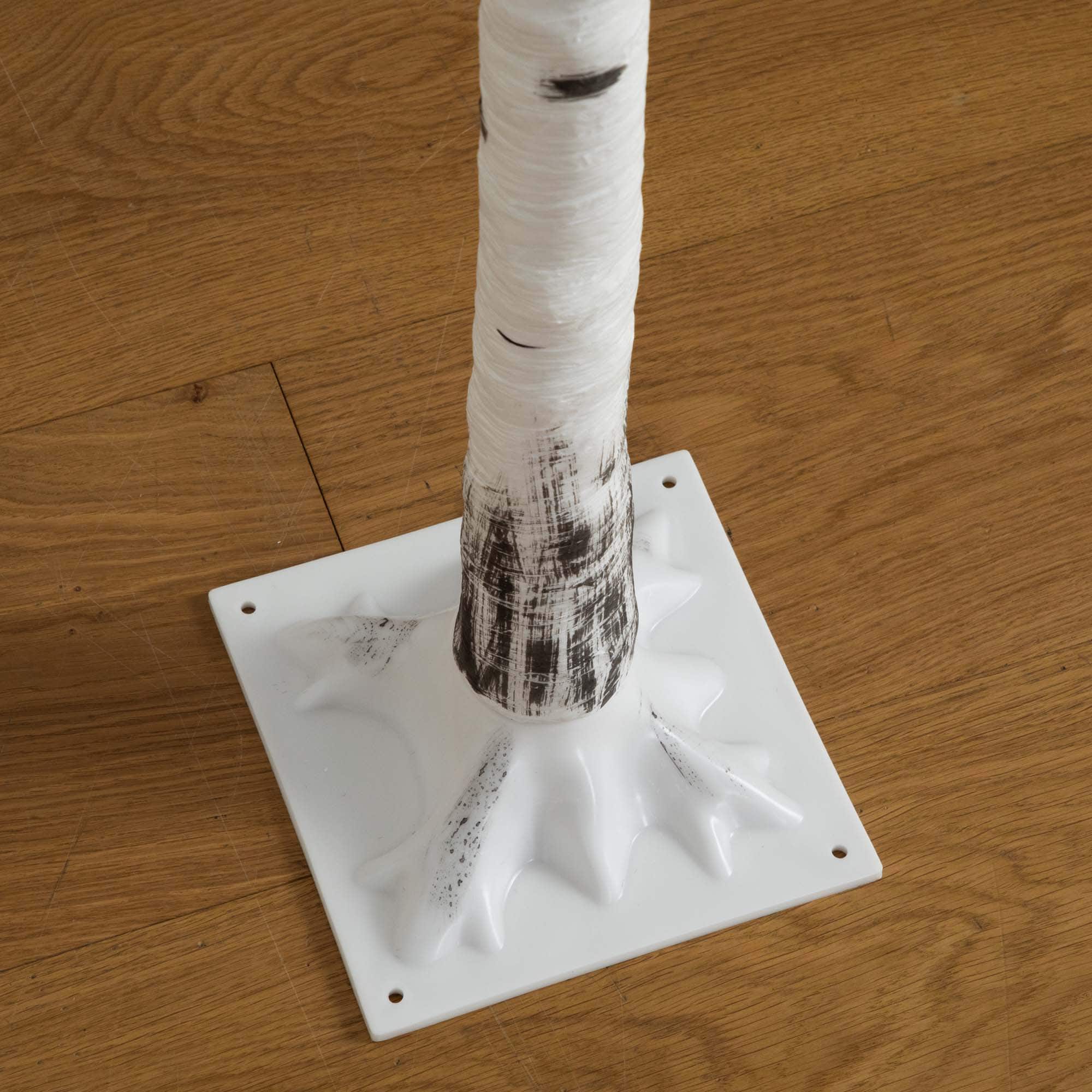 6ft. Pre-Lit White Birch Artificial Christmas Tree, Color Changing LED Lights