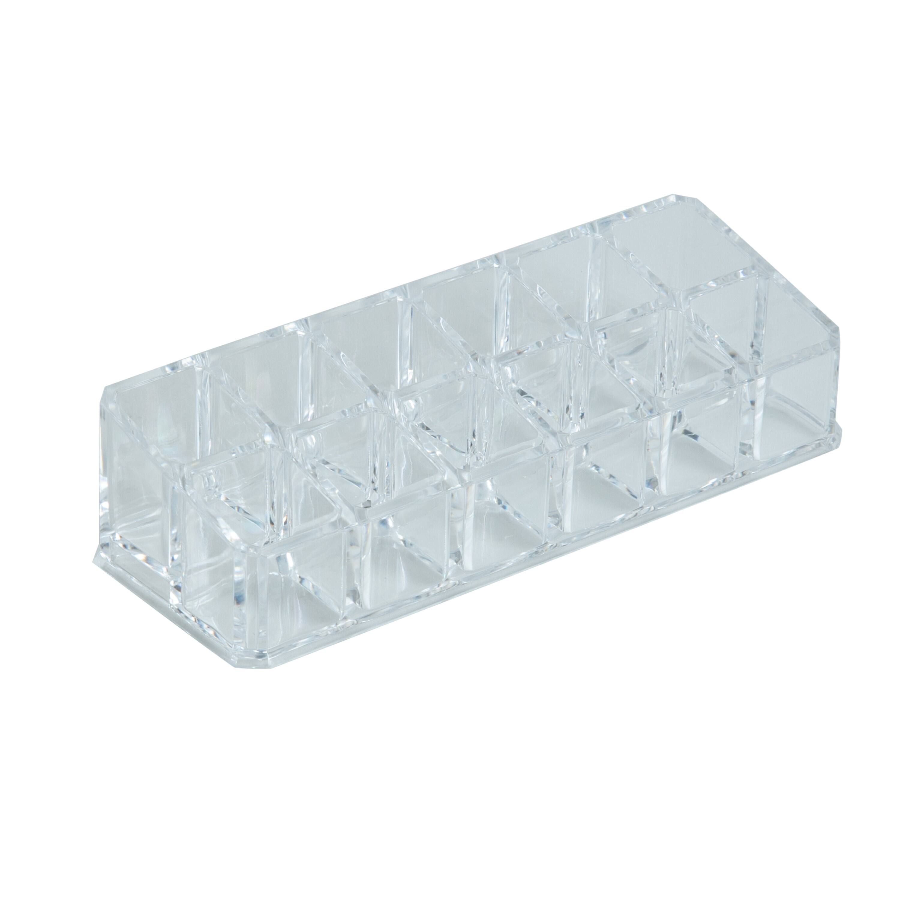 Simplify 7" Cosmetic & Lipstick 12 Compartment Holder