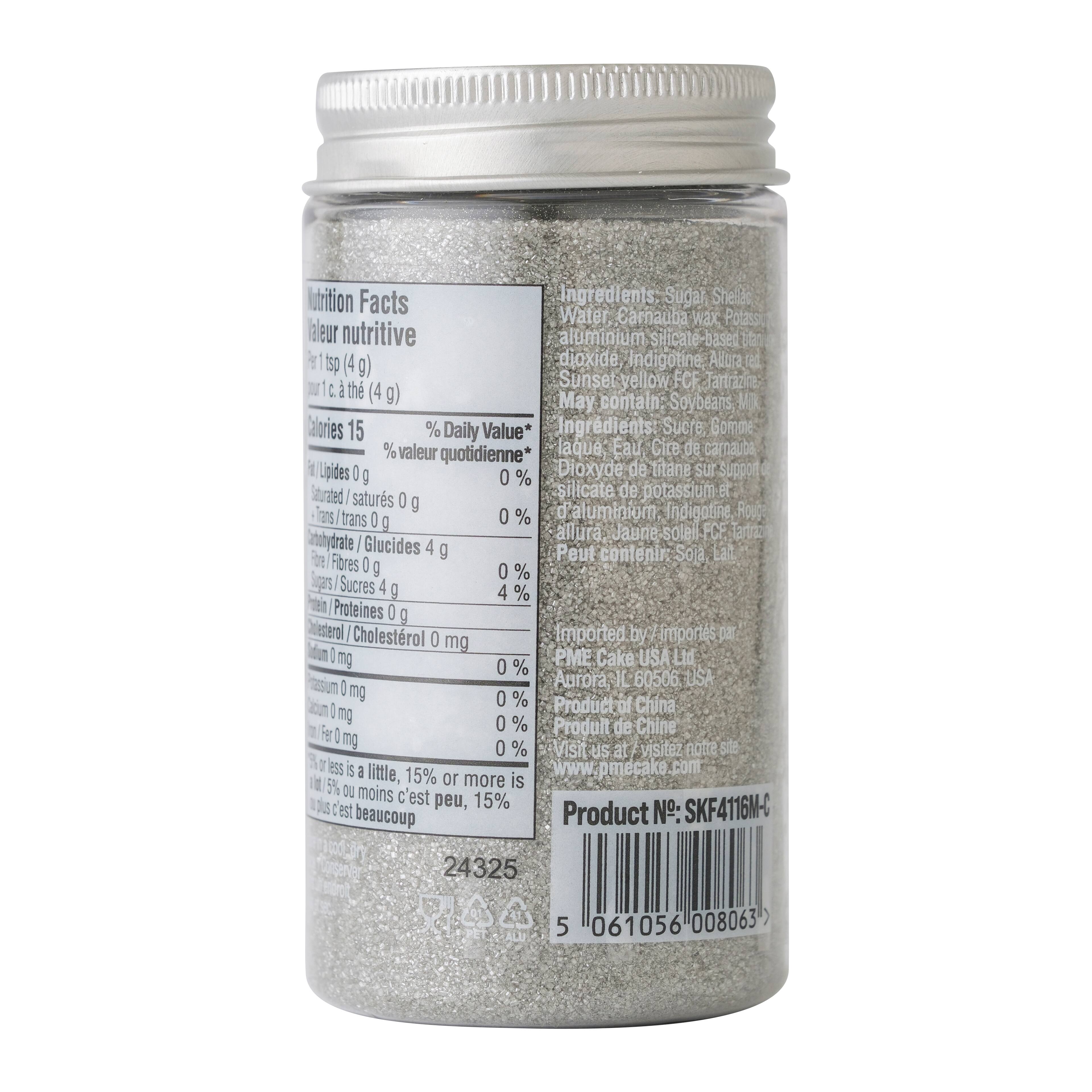 Sucre cristallisé Sweet Street de PME Cake, 118 g