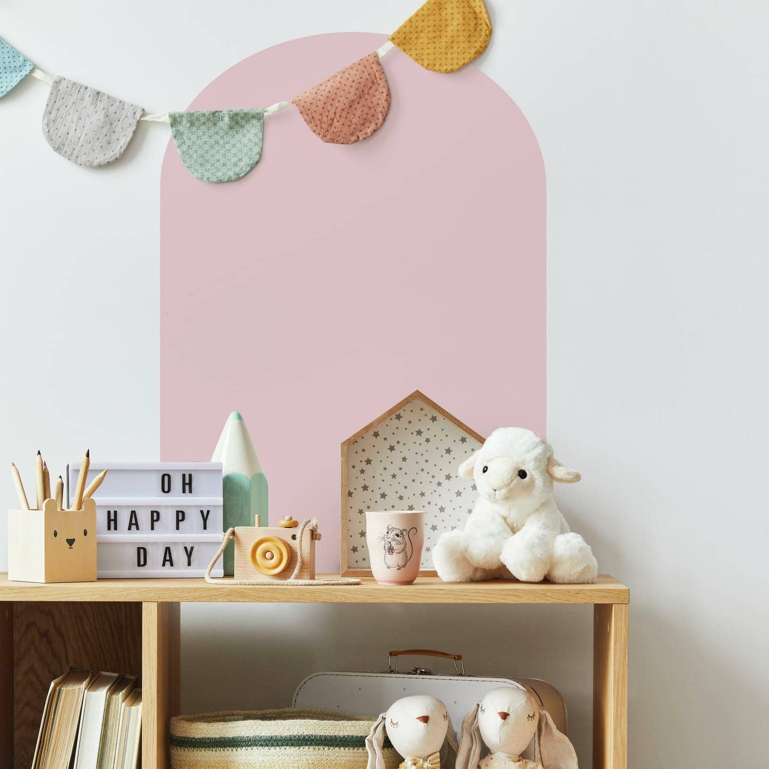 RoomMates Pink Blush Arch XL Peel & Stick Wall Decal