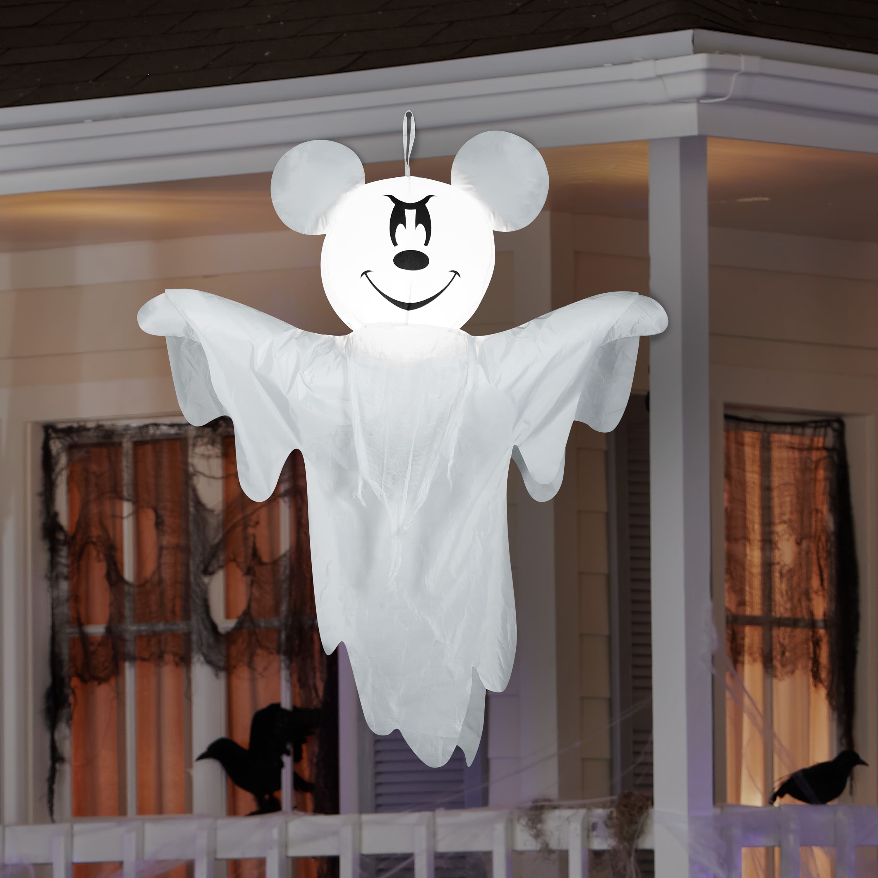 4ft. Airblown® Inflatable Halloween Disney Hanging Mickey as Ghost