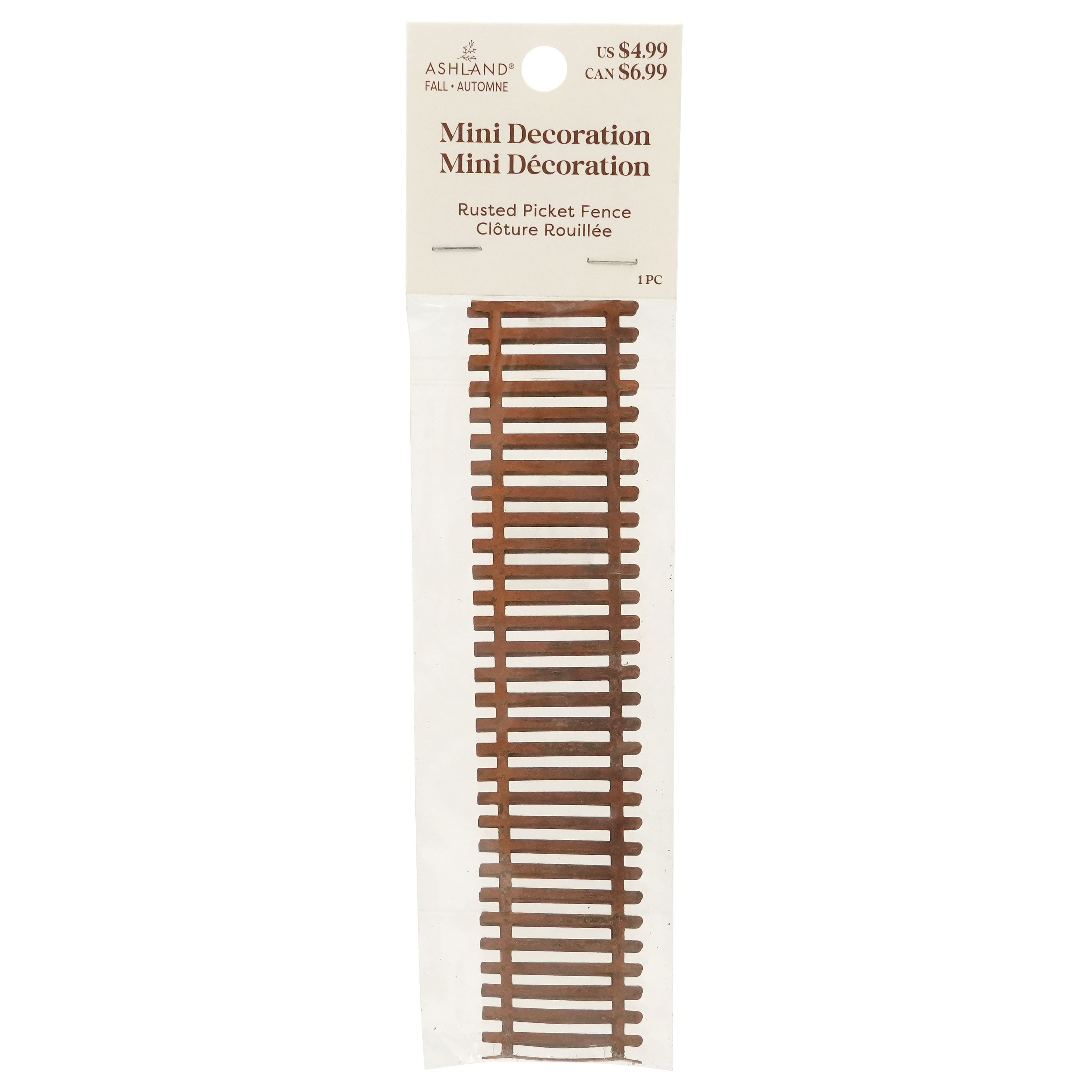 Mini Rusted Picket Fence by Ashland®