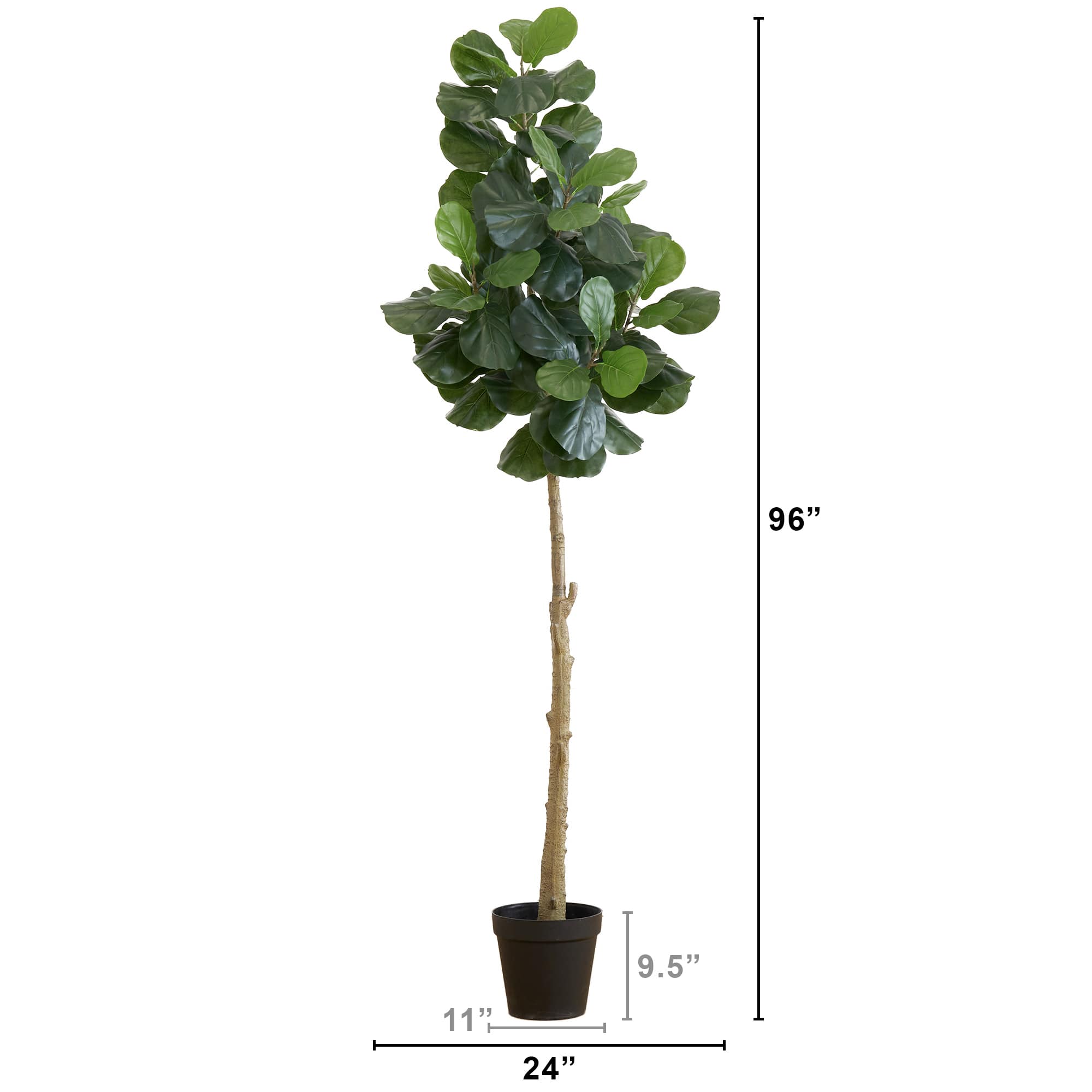 8ft. Artificial Fiddle Leaf Fig Tree